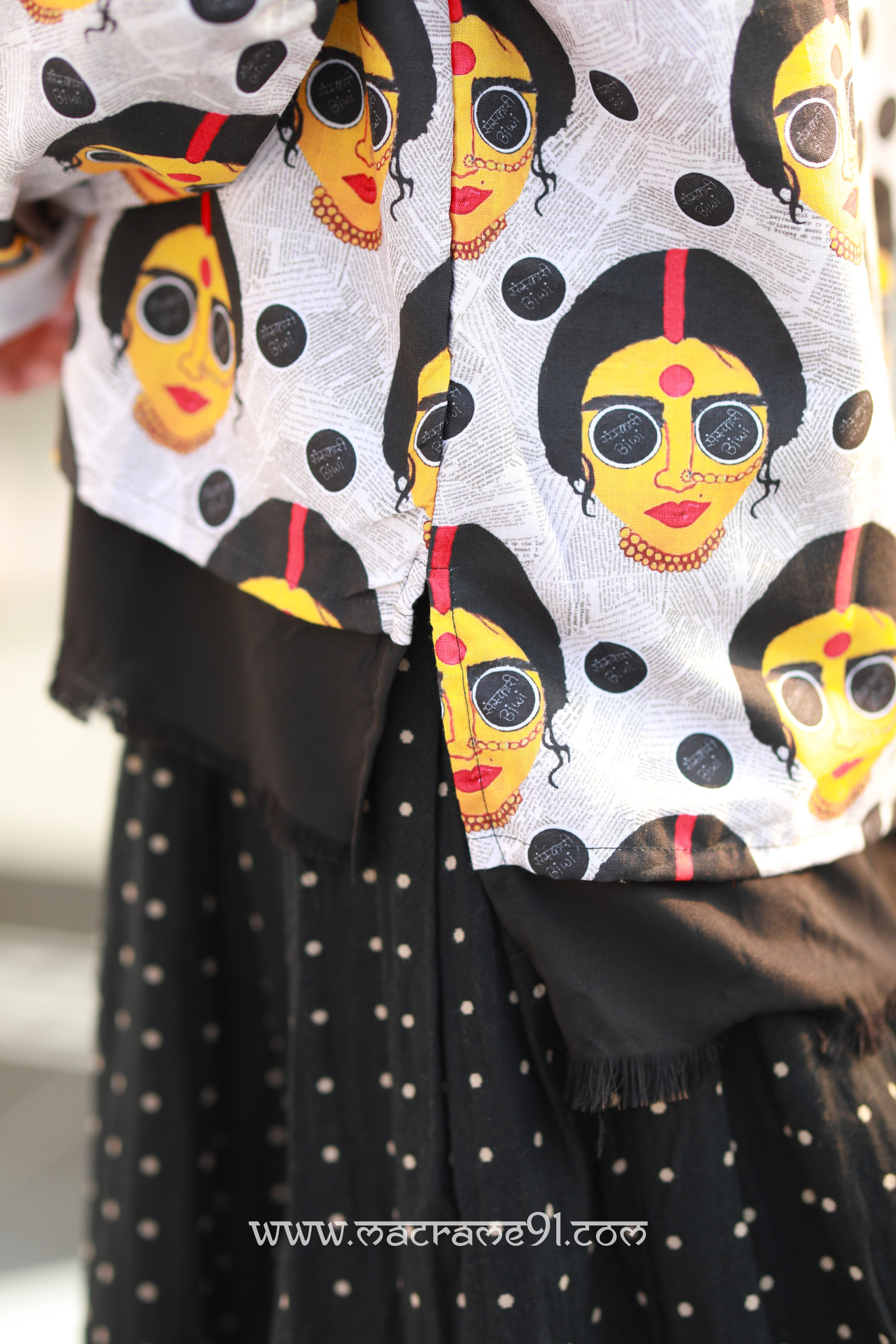 Macrame 長袖上衣 - M3458C (0122)