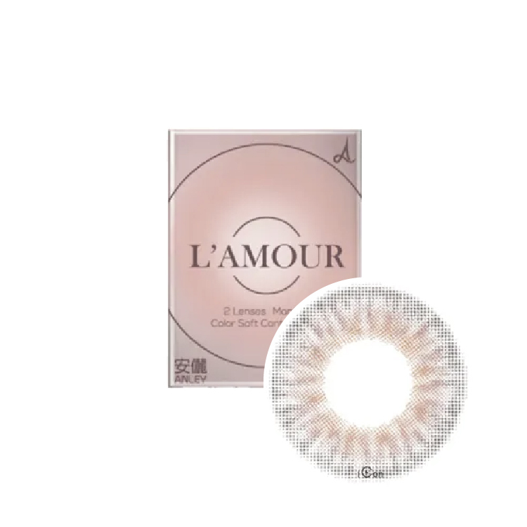 【即期促銷】安儷熱戀彩色月拋粉橘(2片）