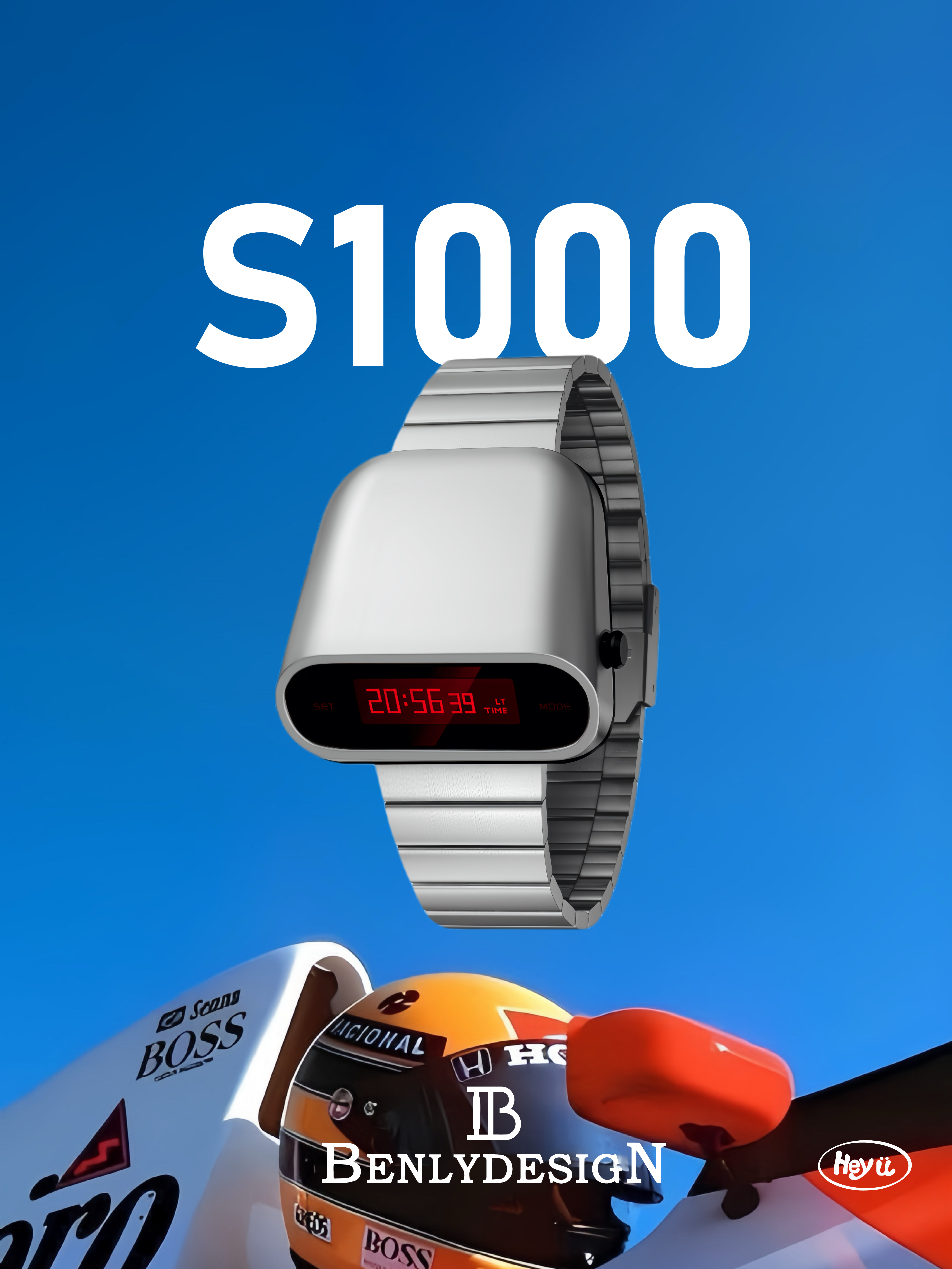 IB BENLYDESIGN S1000 (銀紅螢幕/銀白螢幕/黑紅螢幕/黑白螢幕)