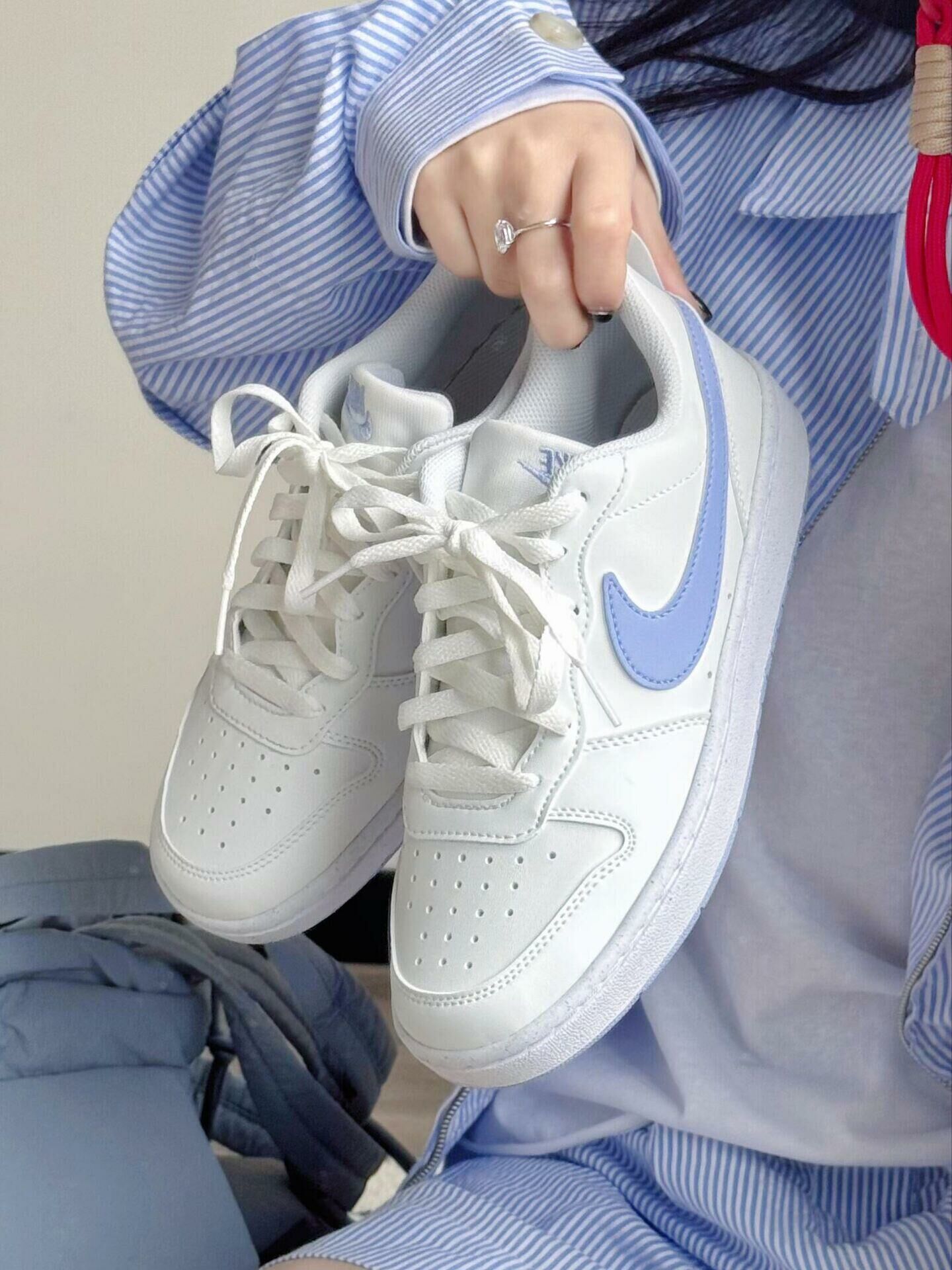 Nike Court Borough Low 2 藍莓優格 藍紫色 全白 小dunk 大童 DV5456-103/預購