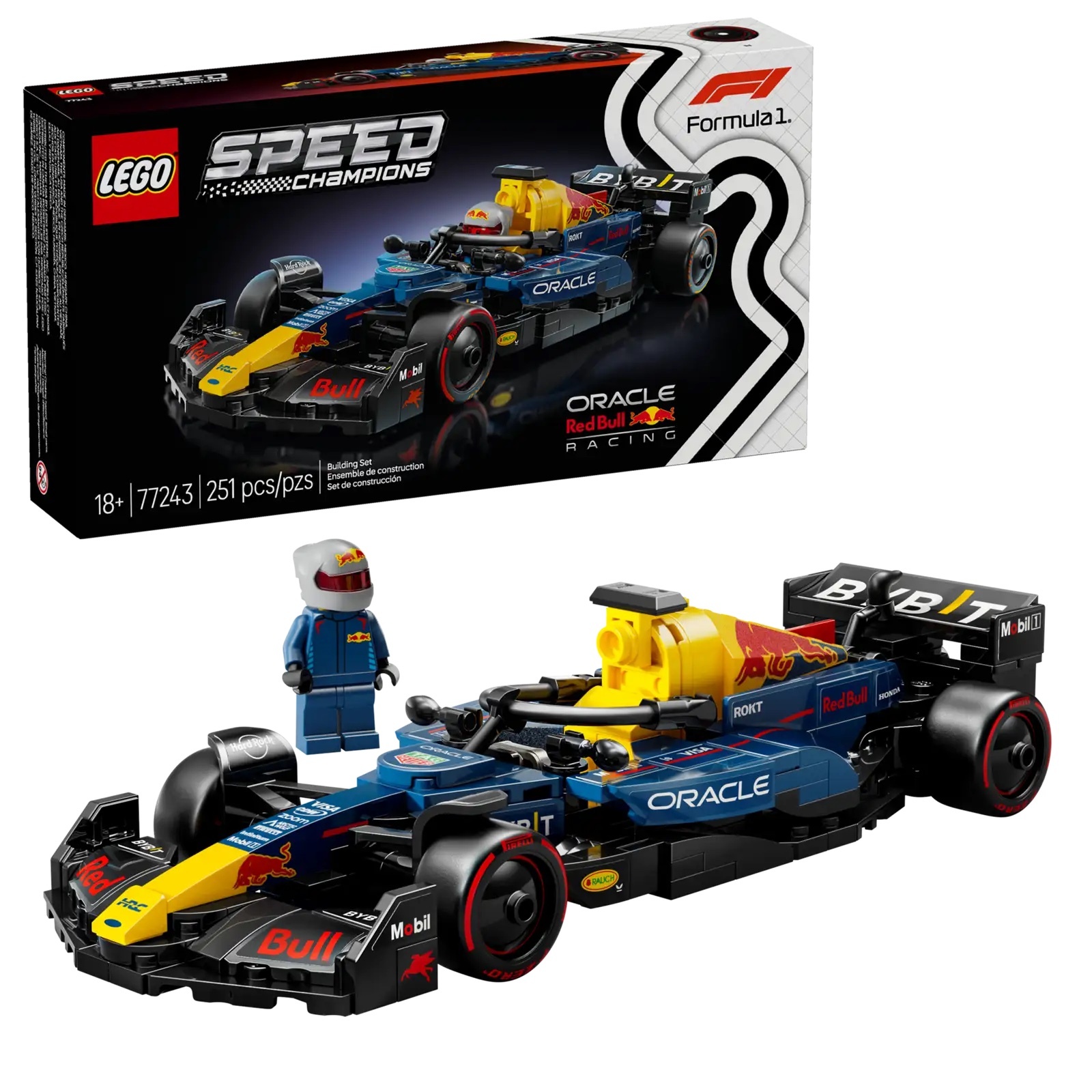 [飛米樂高積木專賣店] LEGO 77243 Speed 系列 甲骨文紅牛車隊 RB20 F1