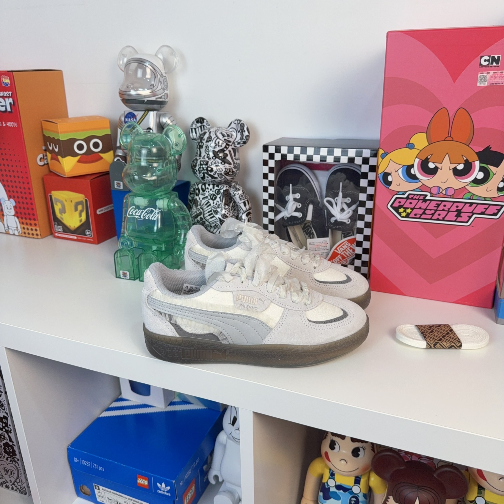 PUMA Palermo Moda Glam 蕾絲 珍珠 銀灰 芭蕾 焦糖 德訓鞋 40128601