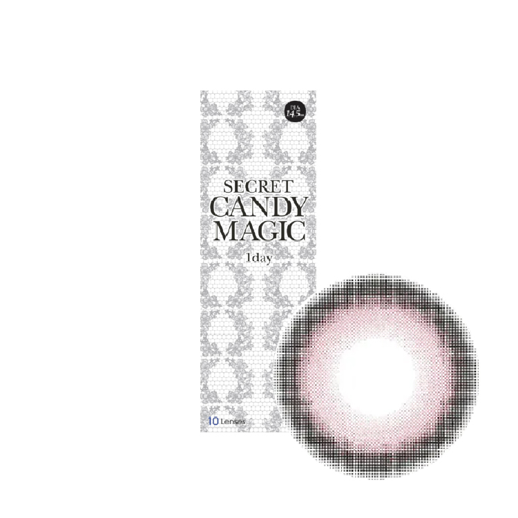 魔幻糖果彩色日拋粉桃泡泡 (10片)