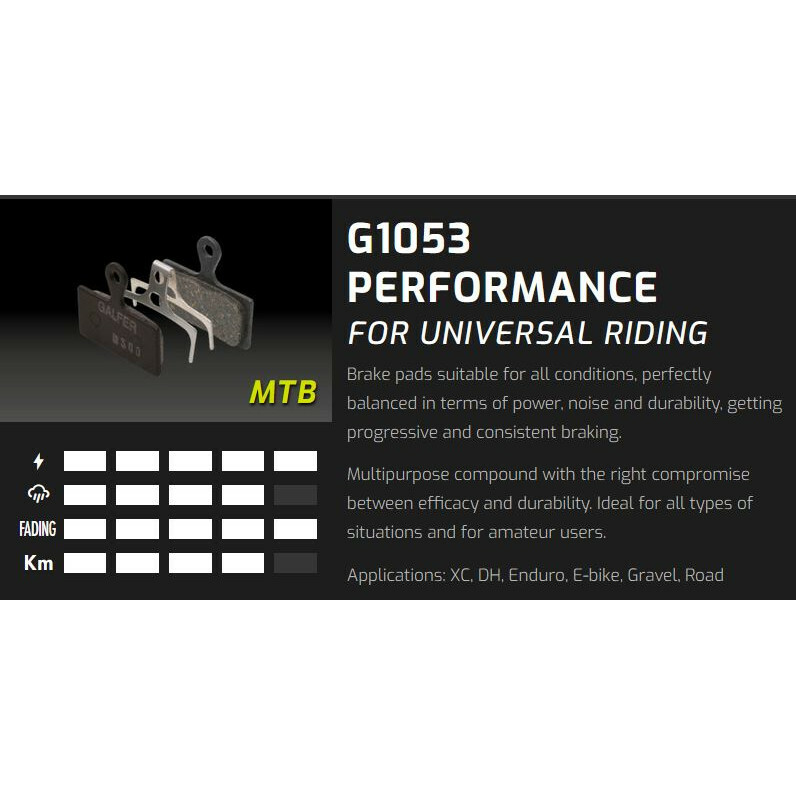 Galfer G1053 Performance Disc Brake Pads