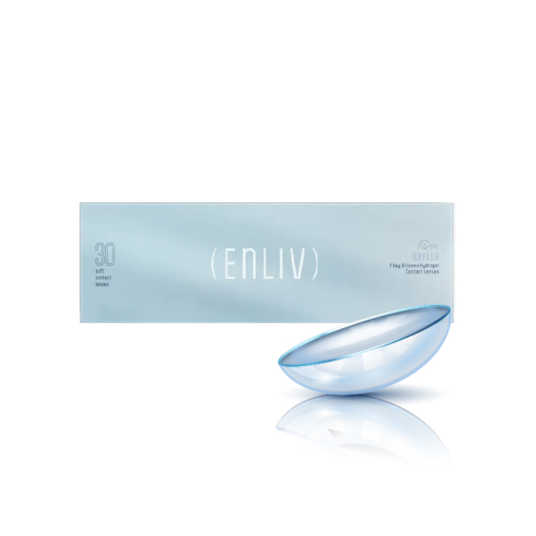 恩莉芙舒柔視矽水膠透明日拋(30片)