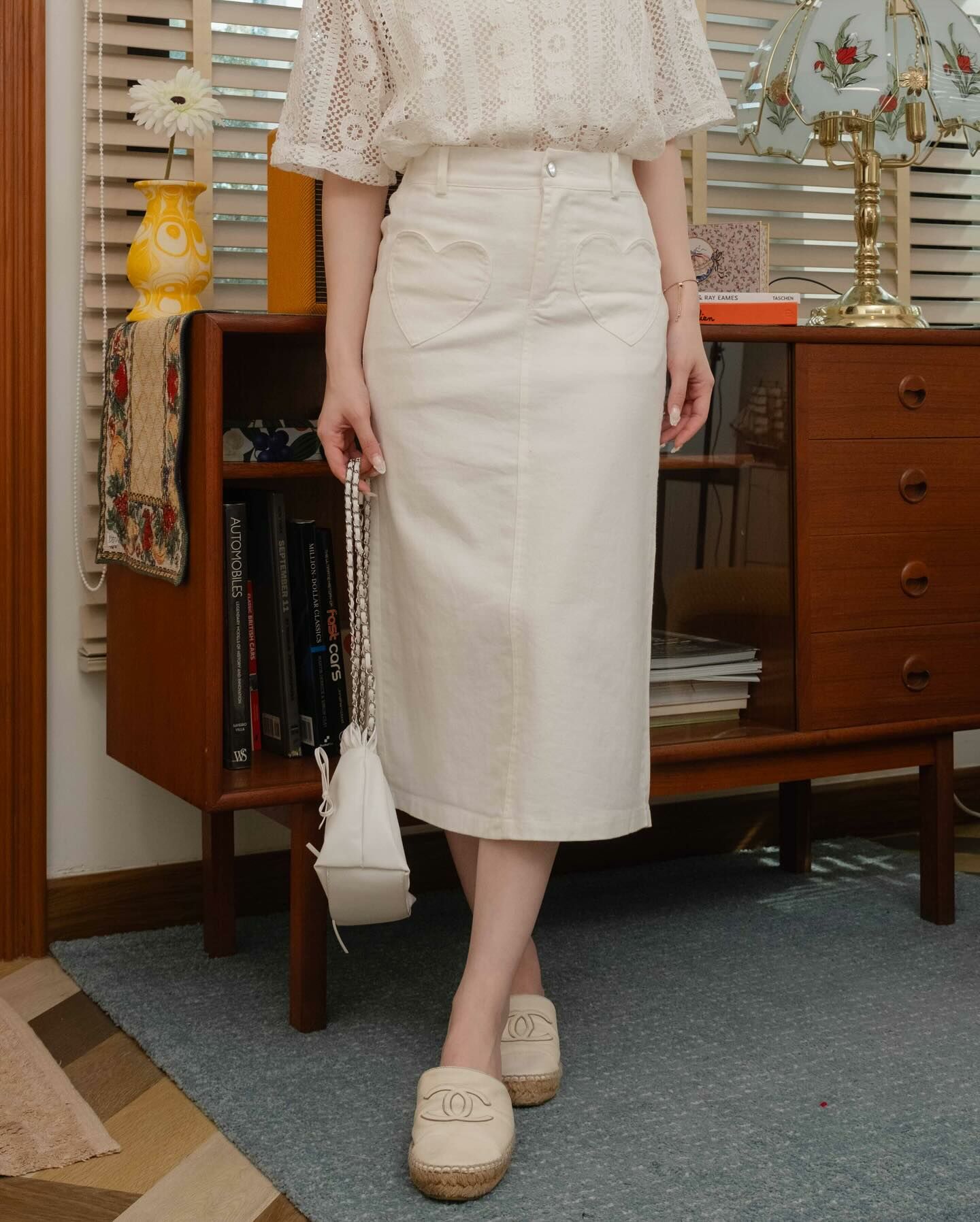 Kimmame - Heart Denim 心形牛仔裙