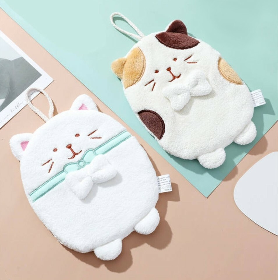 可愛貓咪擦手巾