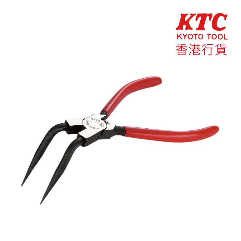 KTC 用於鉗孔的彎曲長卡環 BENT INTERNAL SNAP RING PLIER, LONG TYPE (SCP172LL)