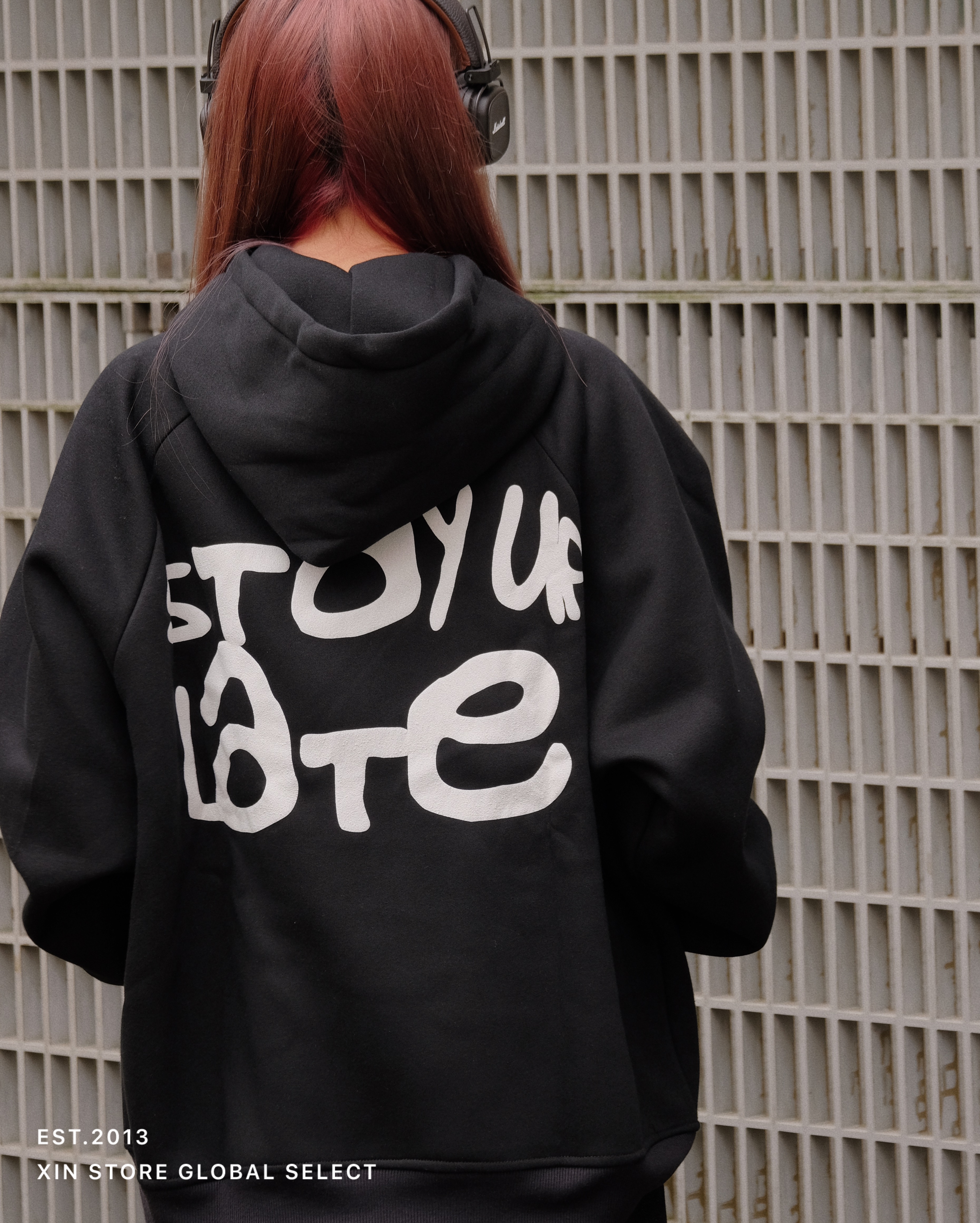 <現貨>Stay up late x Xin Store 聯名款 純棉 印花 帽T
