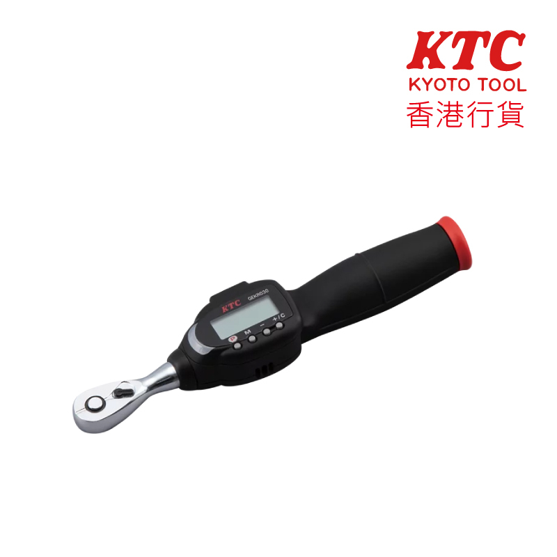 KTC 1/4"sq. DIGITAL RATCHET 電子測量板手 (可充電) (GEK030-R2)