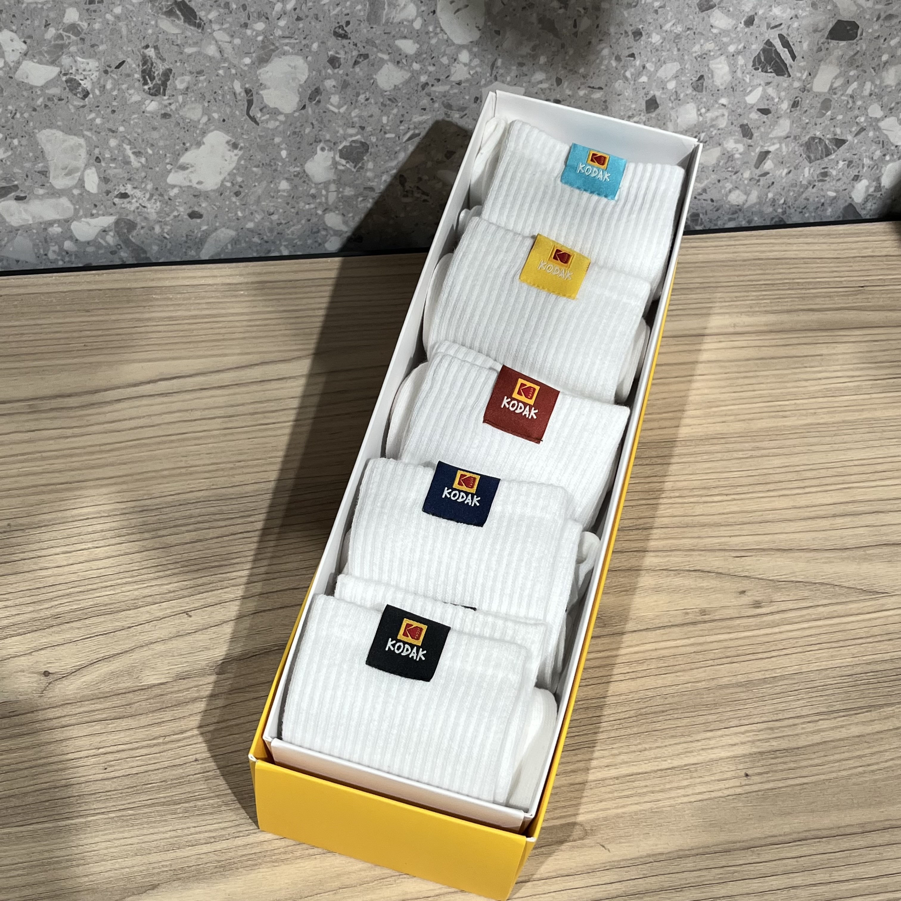 KODAK 方標長襪五雙組