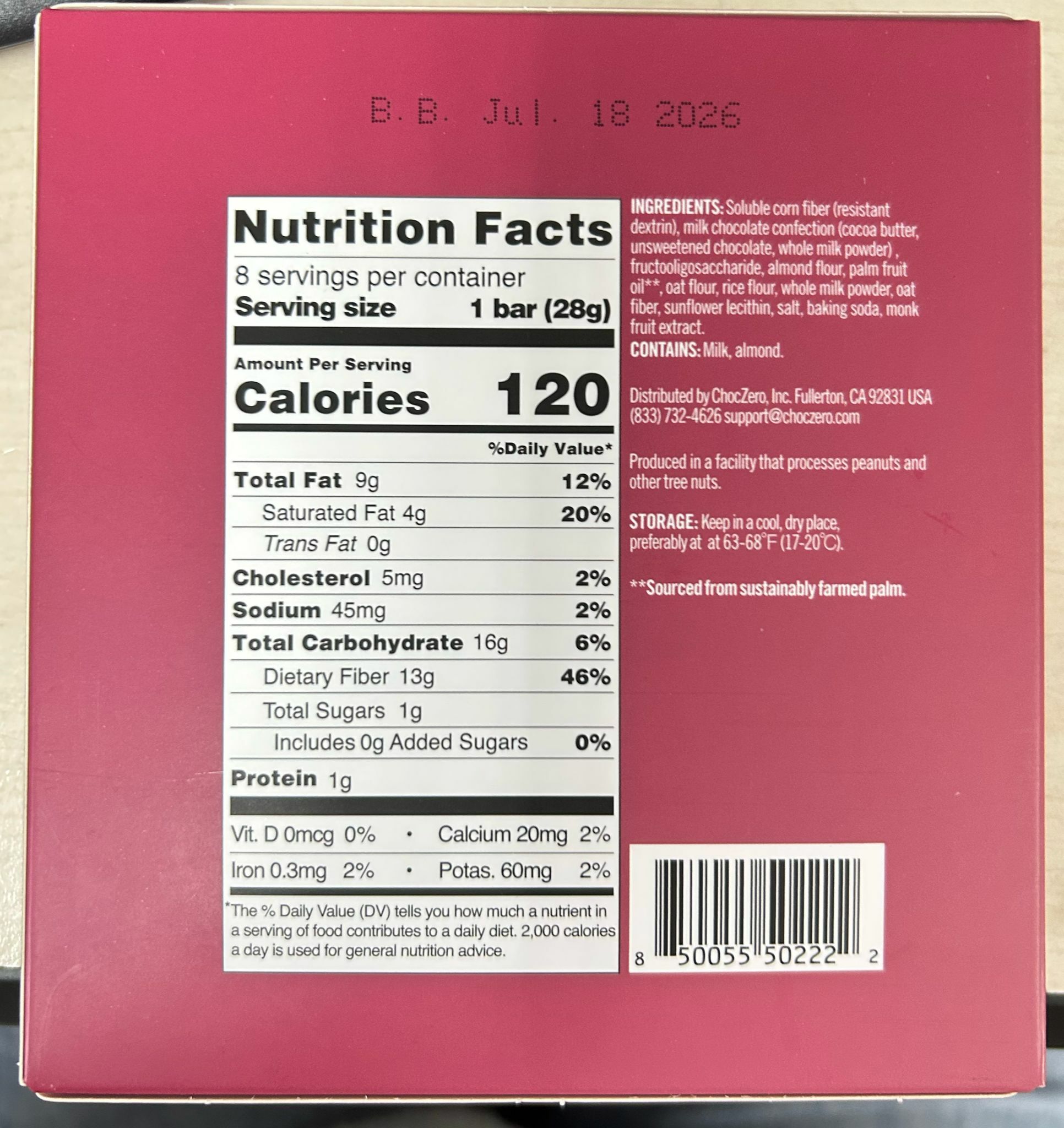 Choczero Bestie 焦糖脆餅朱古力棒 224g