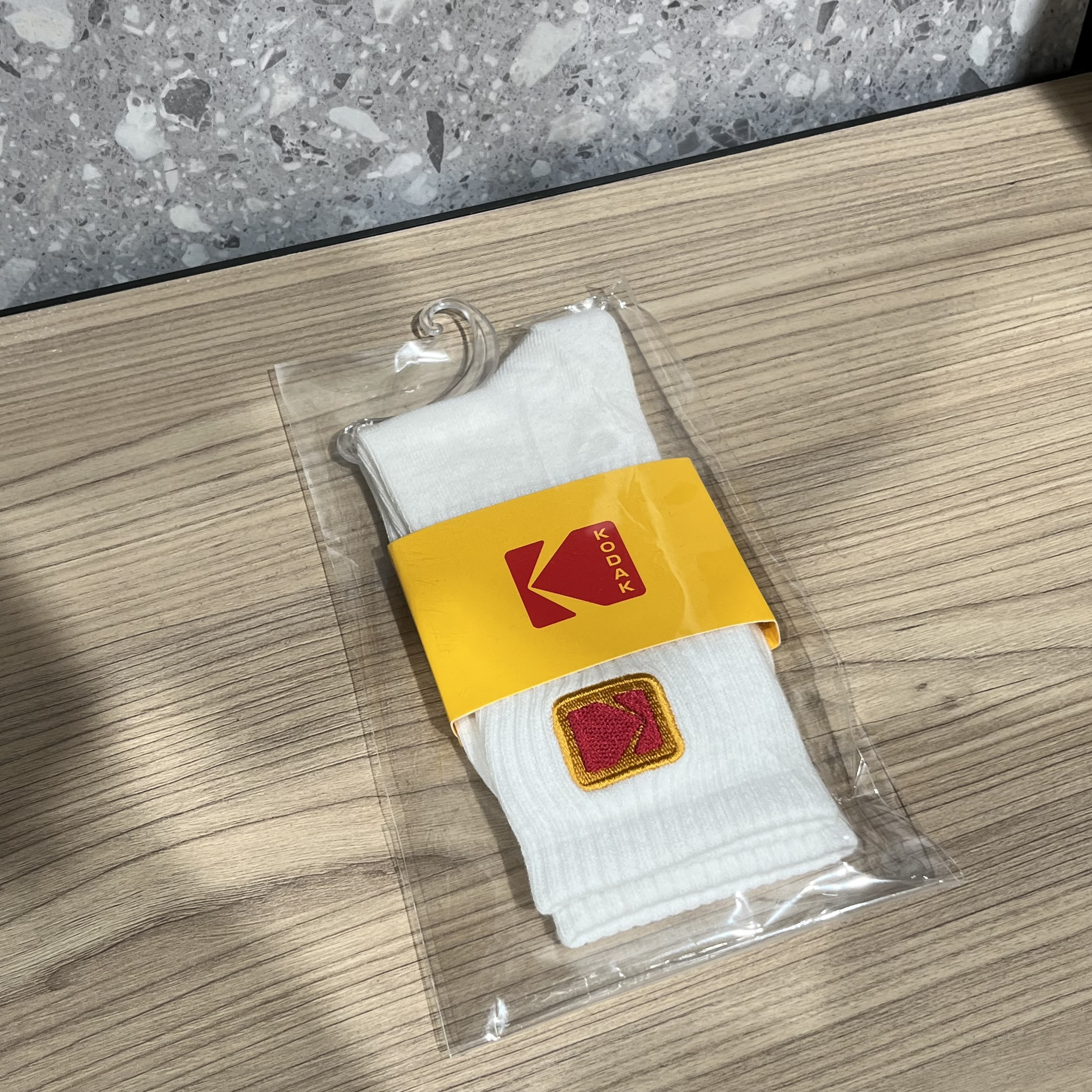 KODAK 刺繡方標長襪