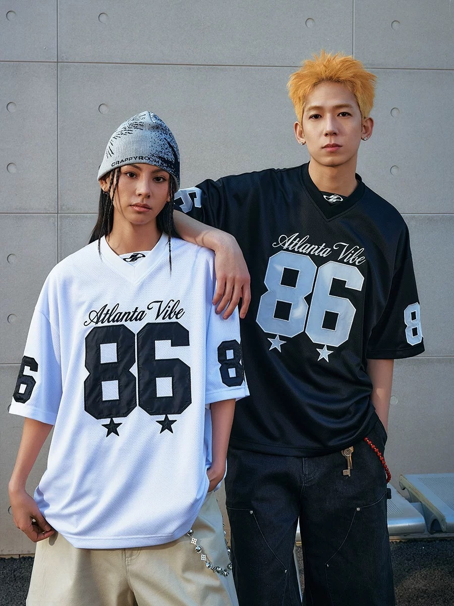 Harsh and Cruel 貼布刺繡 網眼速乾 短袖 冰球衣 HL251020035