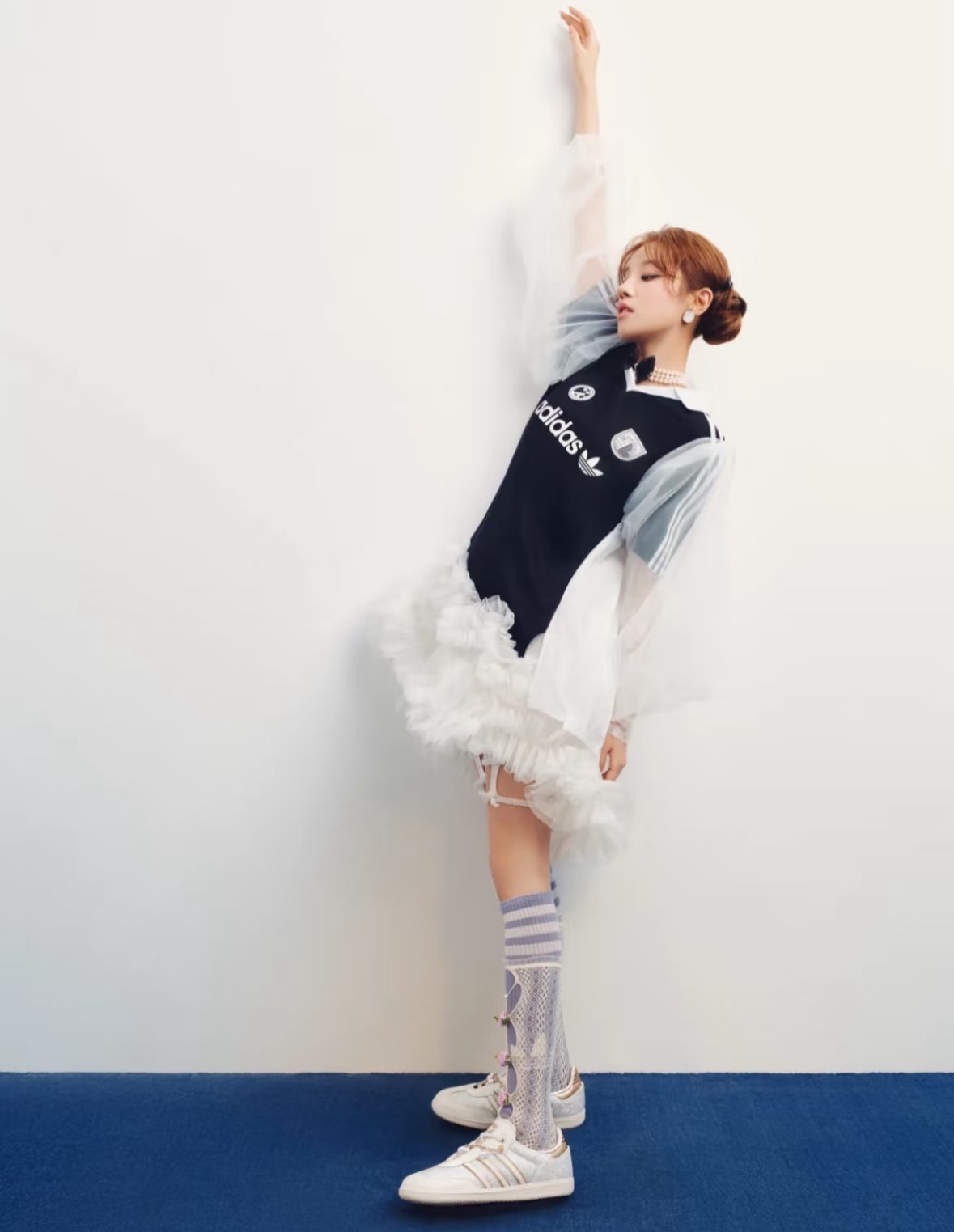 Adidas Originals Samba 粉灰色 絲綢 金鍊 珍珠 皮革 德訓鞋 宋雨琦同款 JQ2616/預購