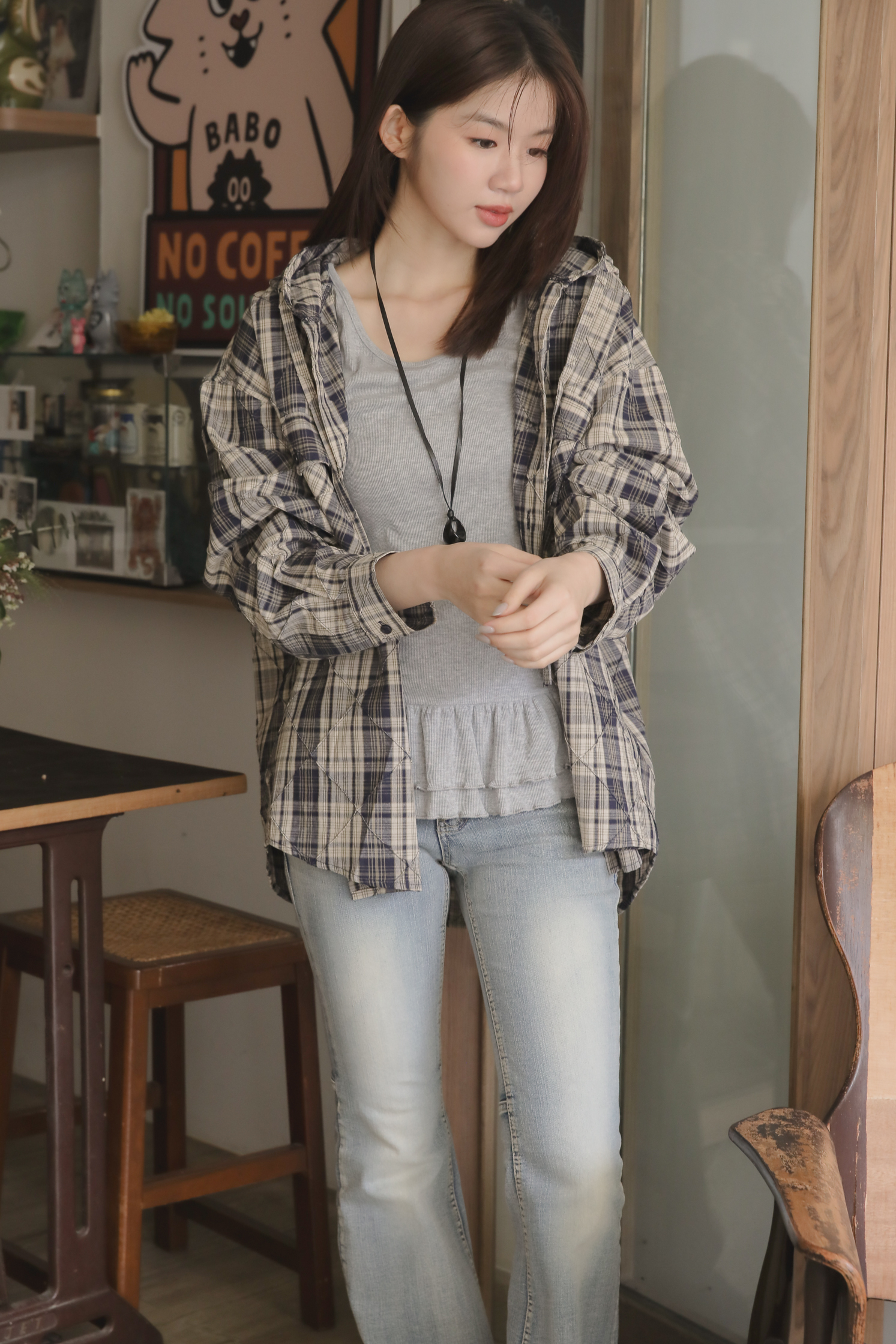 【Unisex】Estee Hood Shirt #襯衫