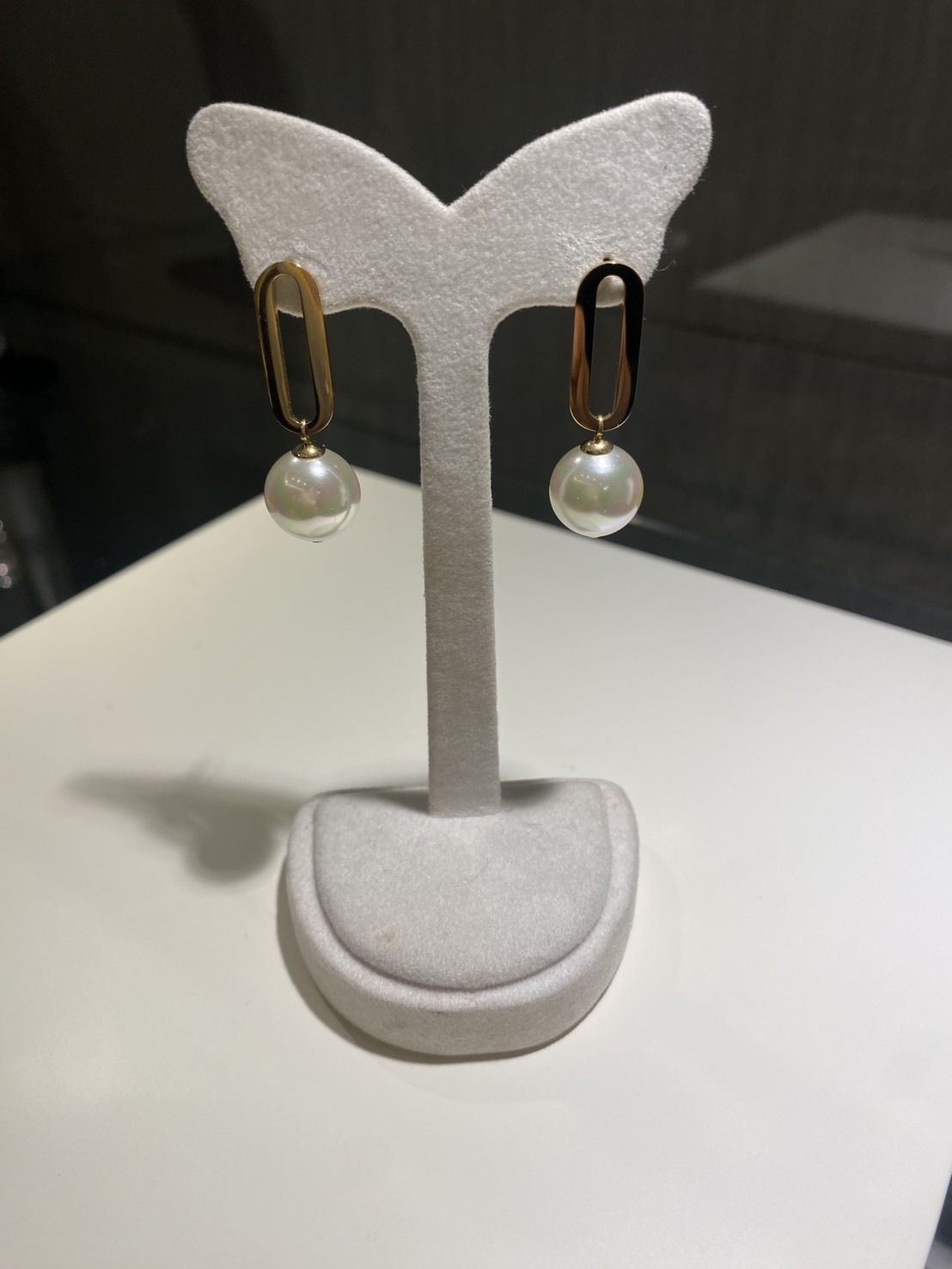 伊絲塔爾單鏈條珍珠耳環