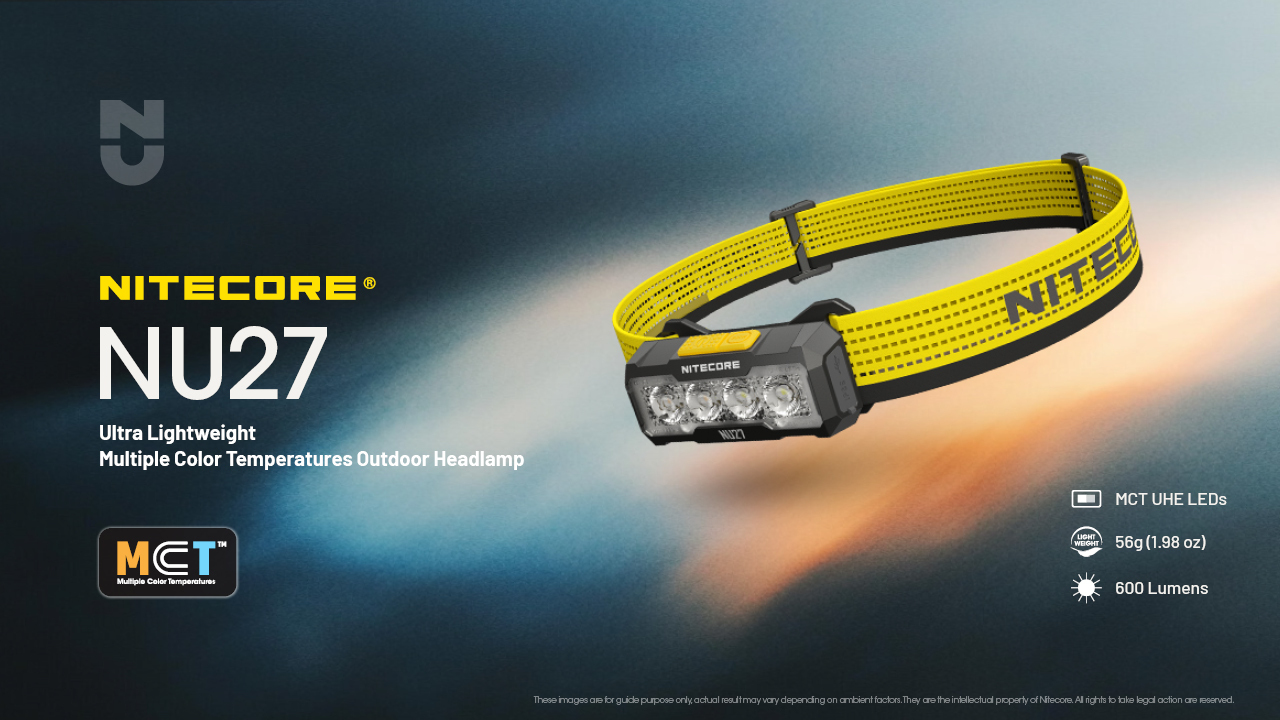 Nitecore NU27 Ultra Lightweight Mutiple Color Temperatu