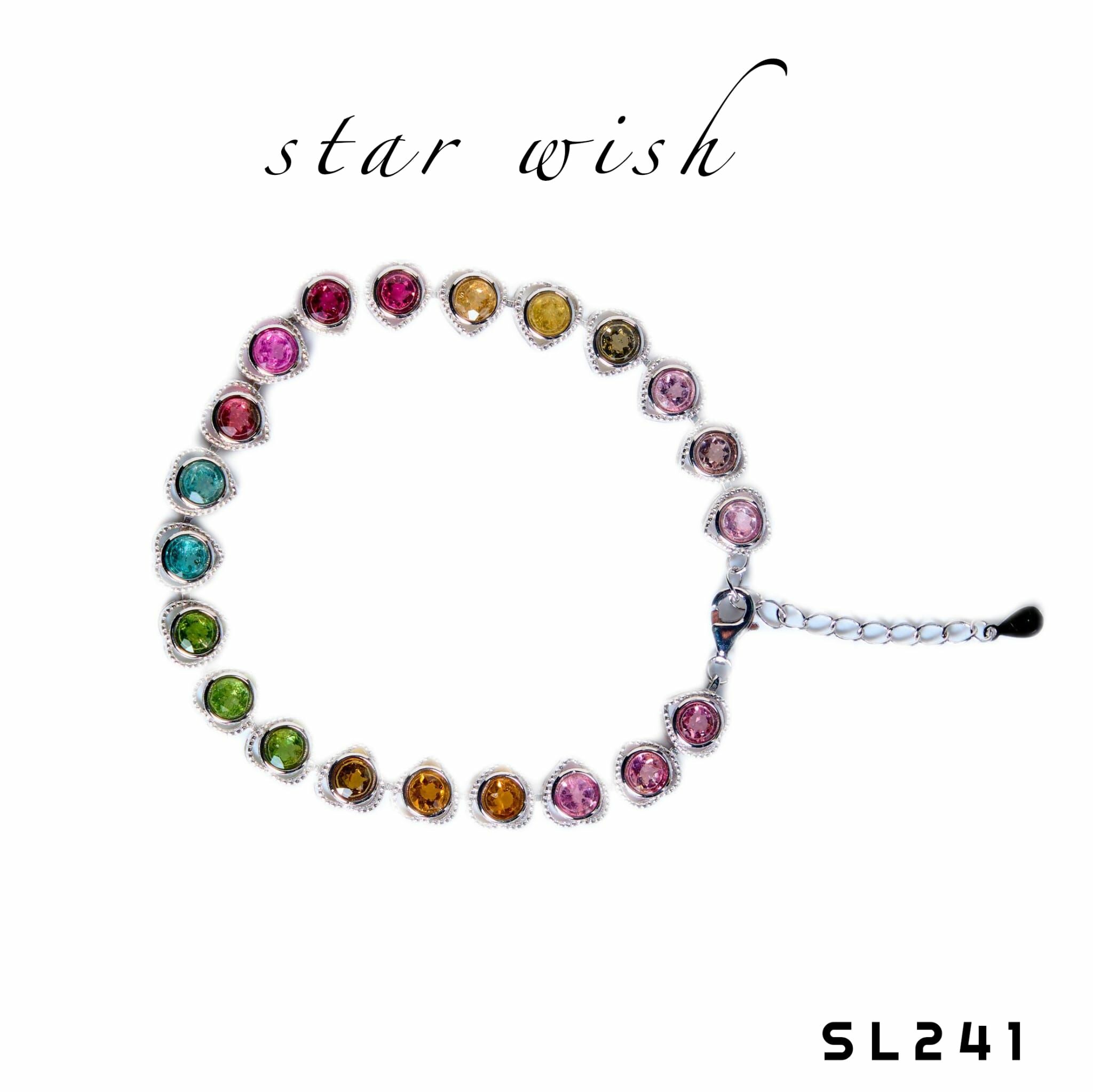 Star Wish Jewellery 925銀 碧璽手鏈- SL241