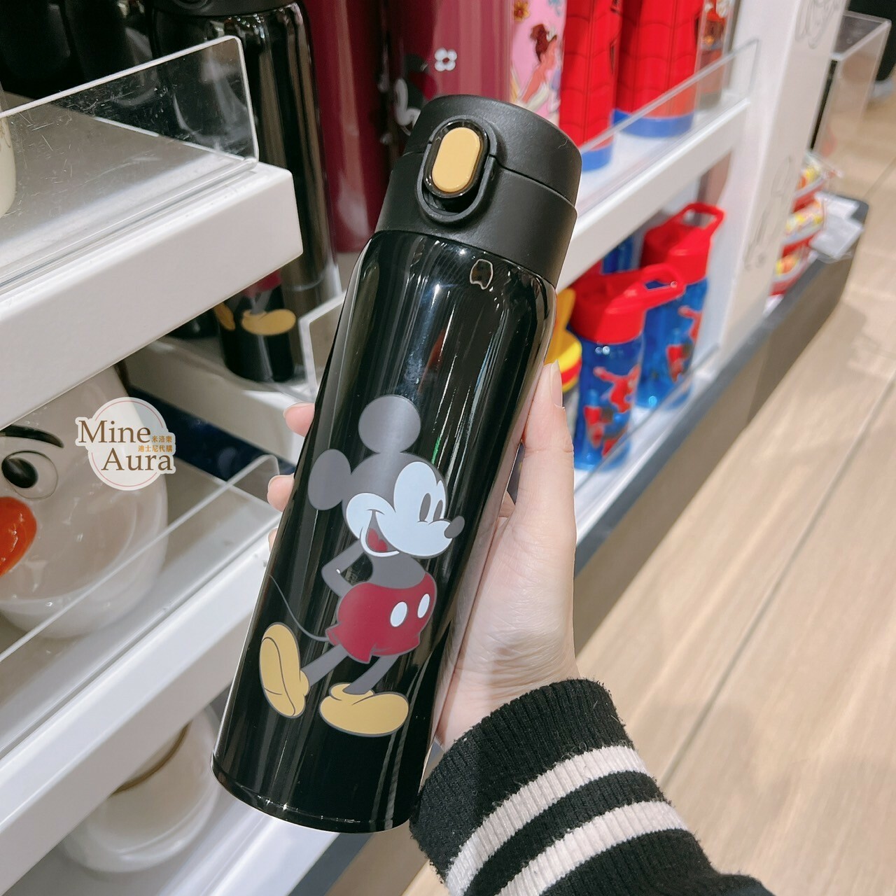 米奇 Mickey 復古經典造型 圖案 隨身 水壺 保溫瓶 -香港迪士尼樂園