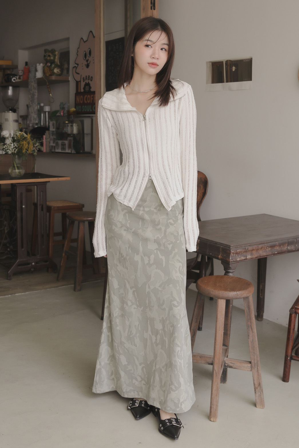 Camo Mermaid Skirt #長裙