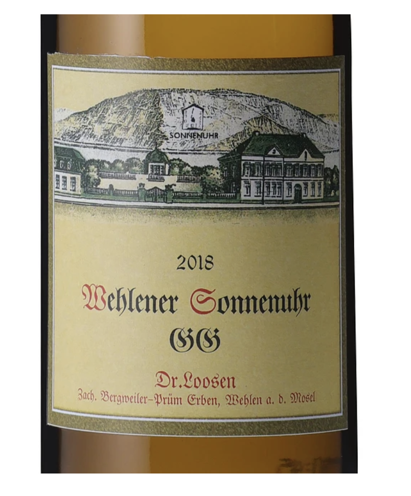 Weingut Zach Bergweiler Prum Erben by Dr. Loosen Wehlener Sonnenuhr Riesling Dry Vieilles Vignes 2018 (RP94)