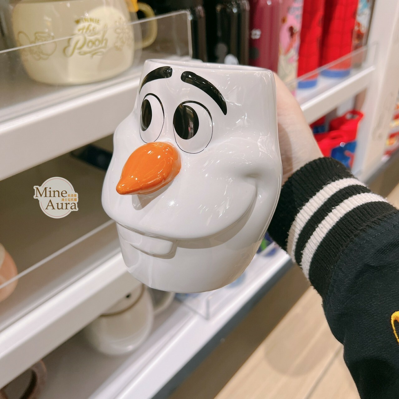 雪寶 Olaf 立體 大臉圖案造型 馬克杯 水杯 冰雪奇緣 Frozen -香港迪士尼樂園