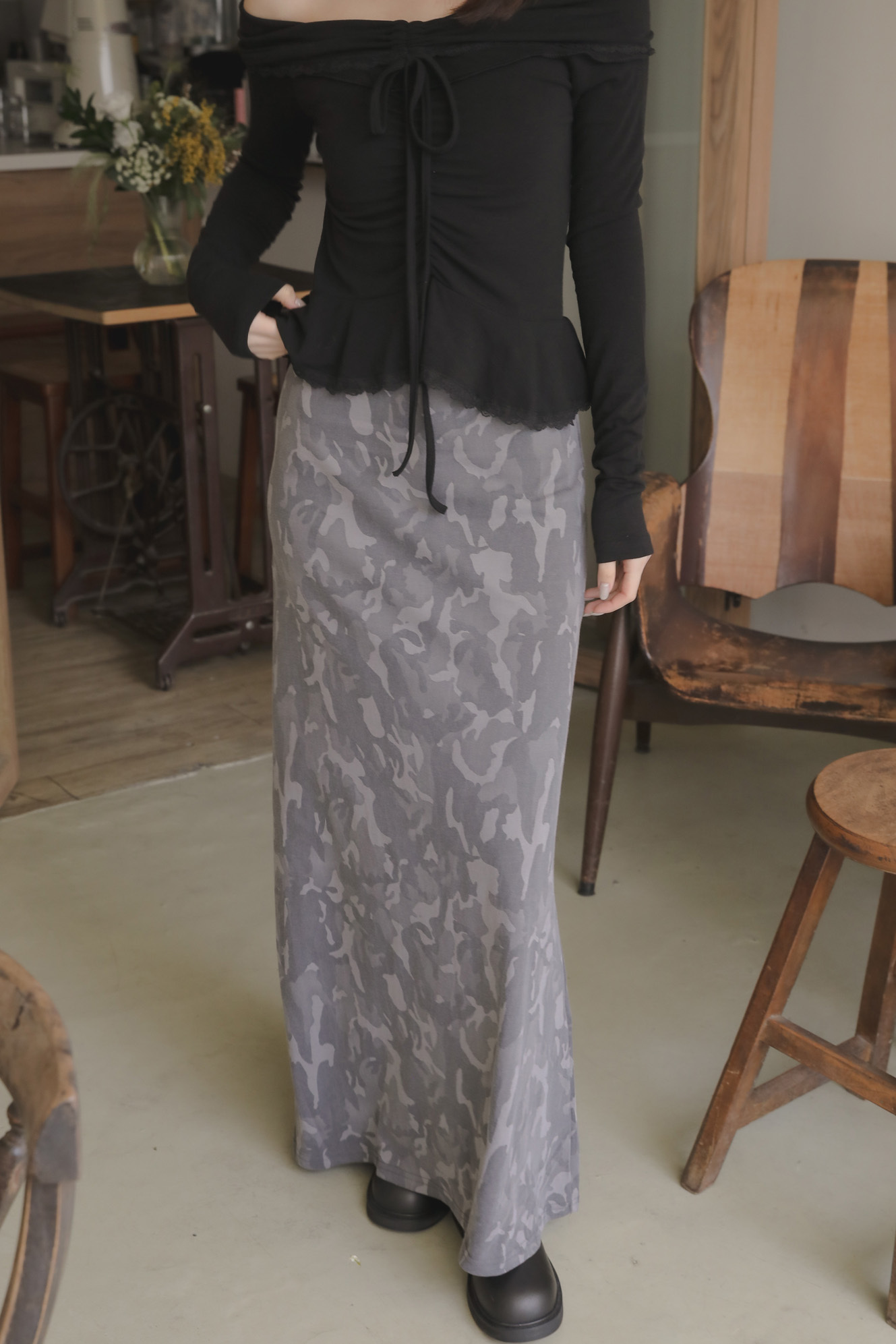 Camo Mermaid Skirt #長裙