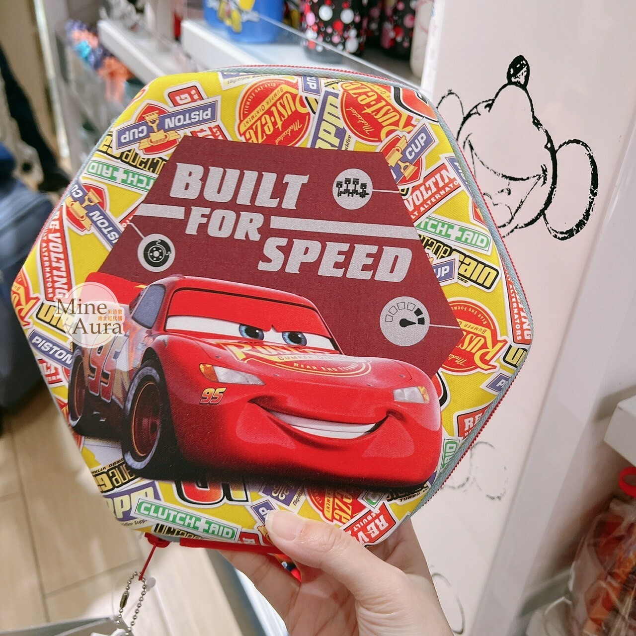 閃電麥坤 Lightning McQueen 六角形 文具包 文具組 汽車總動員 Cars -香港迪士尼樂園