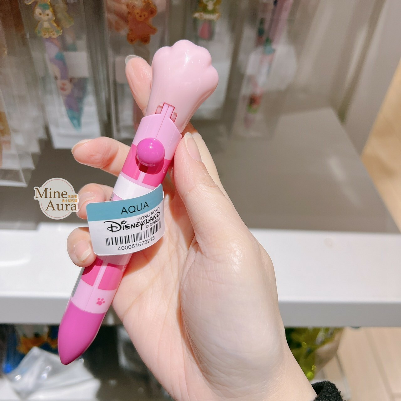 柴郡貓 The Cheshire Cat 妙妙貓 貓爪 貓咪肉球 造型 可動 圓珠筆 愛麗絲夢遊仙境 Alice in Wonderland -香港迪士尼樂園