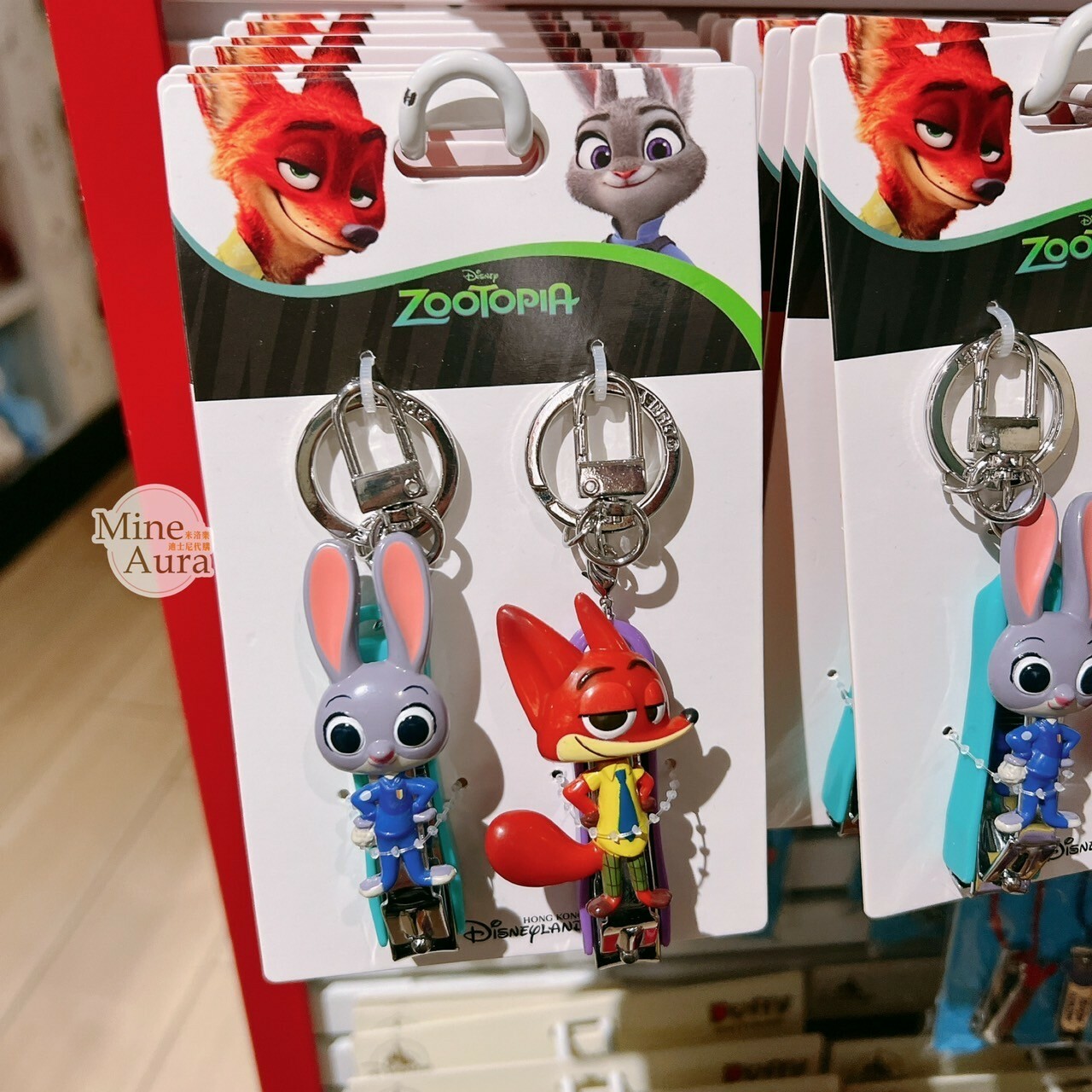 哈茱蒂 Judy 兔 胡尼克 Nick 造型 隨身指甲剪 鑰匙圈 吊飾 2入組 動物方城市 Zootopia -香港迪士尼樂園