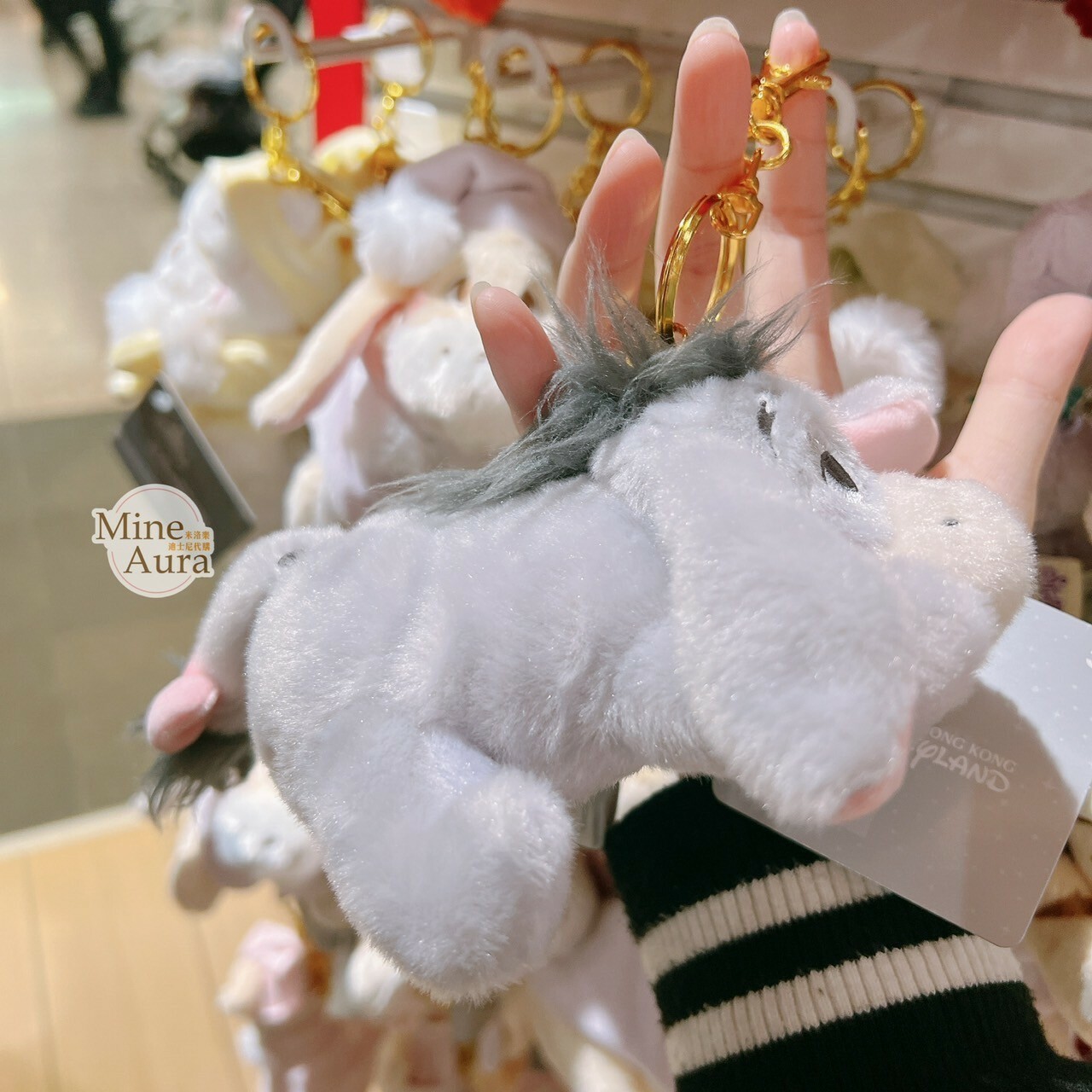 屹耳 Eeyore 趴趴 趴姿 絨毛 鑰匙圈 吊飾 小熊維尼 Winnie the Pooh -香港迪士尼樂園