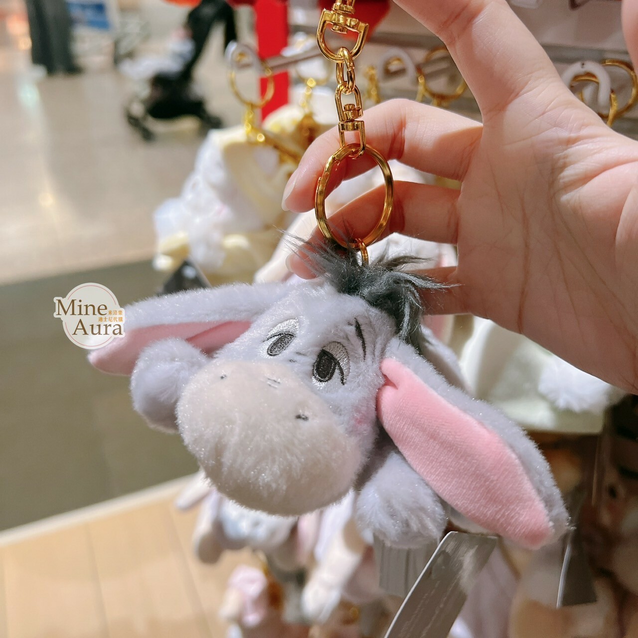屹耳 Eeyore 趴趴 趴姿 絨毛 鑰匙圈 吊飾 小熊維尼 Winnie the Pooh -香港迪士尼樂園