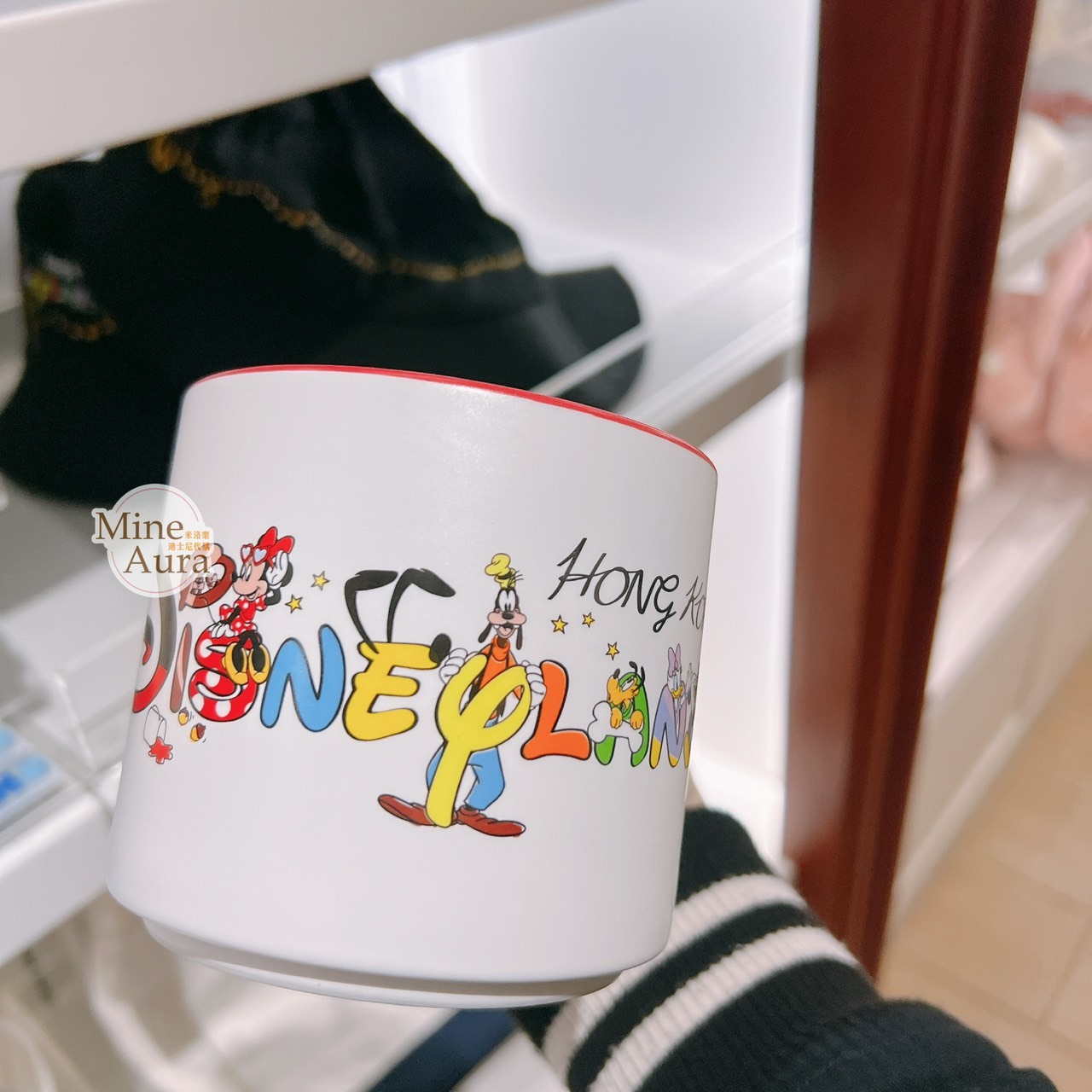 樂園限定 米奇 Mickey 好友集合 彩色圖案 白色底 陶瓷馬克杯 水杯 -香港迪士尼樂園