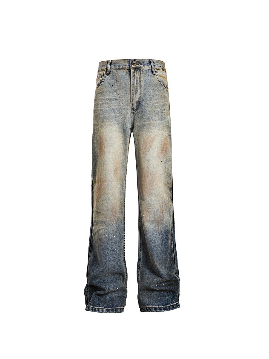 CATSSTAC 晚霞 漸變潑墨 牛仔褲