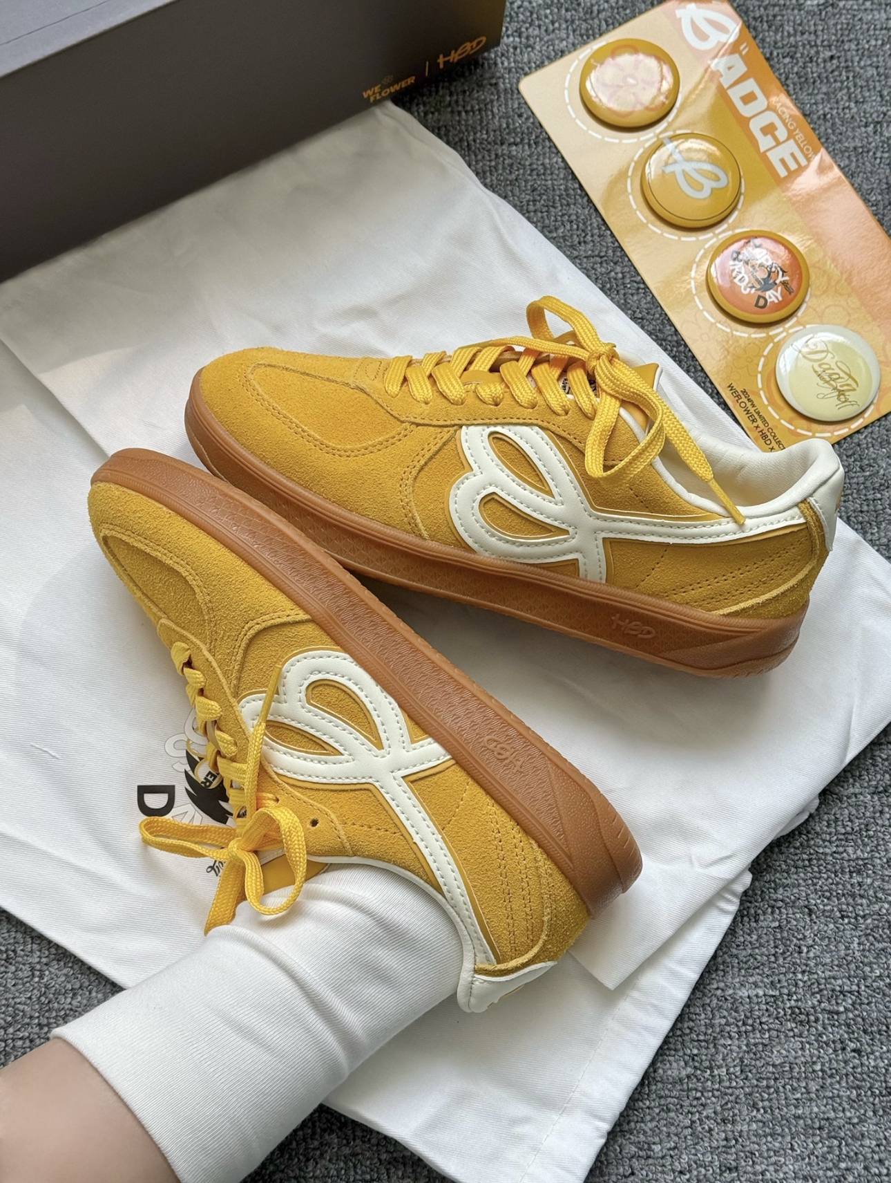 HBD x We Flower 小花鞋休閒鞋AESPA 同款 Yellow