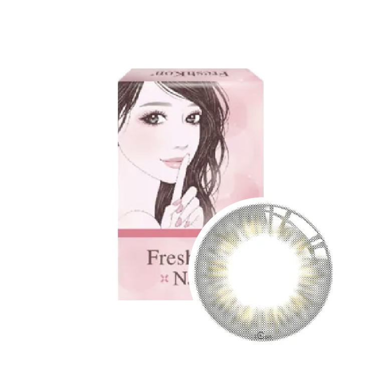 菲士康煥彩美目彩色月拋馥芮奶灰(1片）