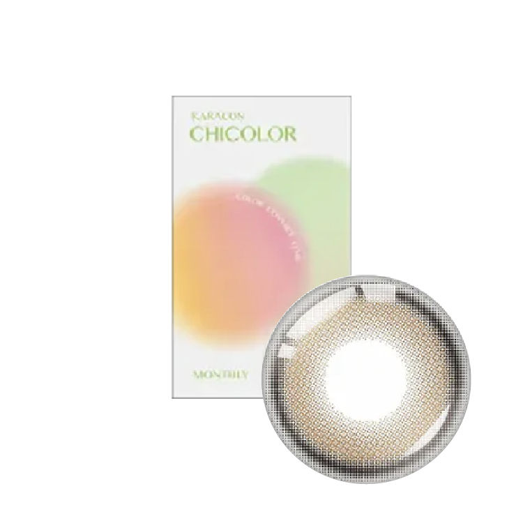 卡拉瞳chicolor彩色月拋純淨棕 (1片)