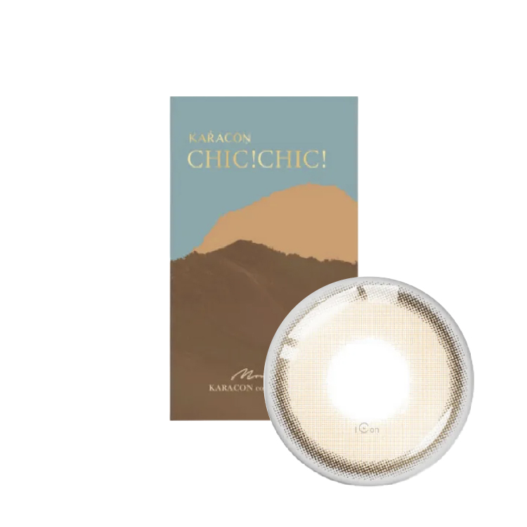 卡拉瞳chicolor彩色月拋沙漠棕(1片)