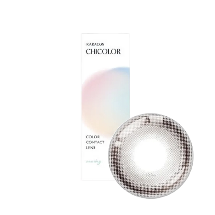 卡拉瞳chicolor彩色日拋淡然灰(10片)