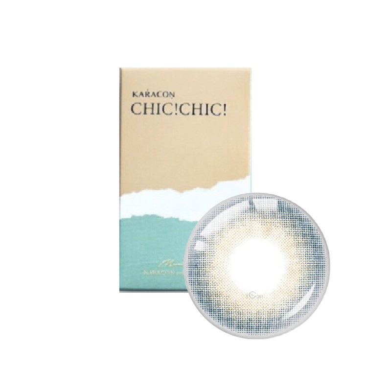 卡拉瞳chicolor彩色月拋湛藍灰(1片)