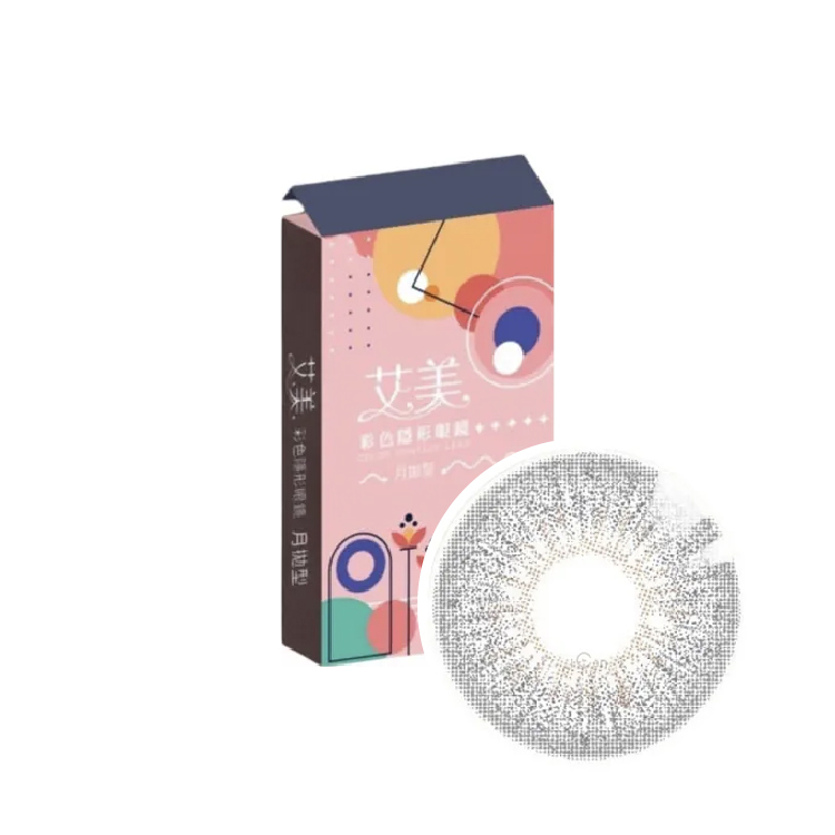 艾美悠活系列彩色月拋(1片) 靜謐灰 Serenity Gray