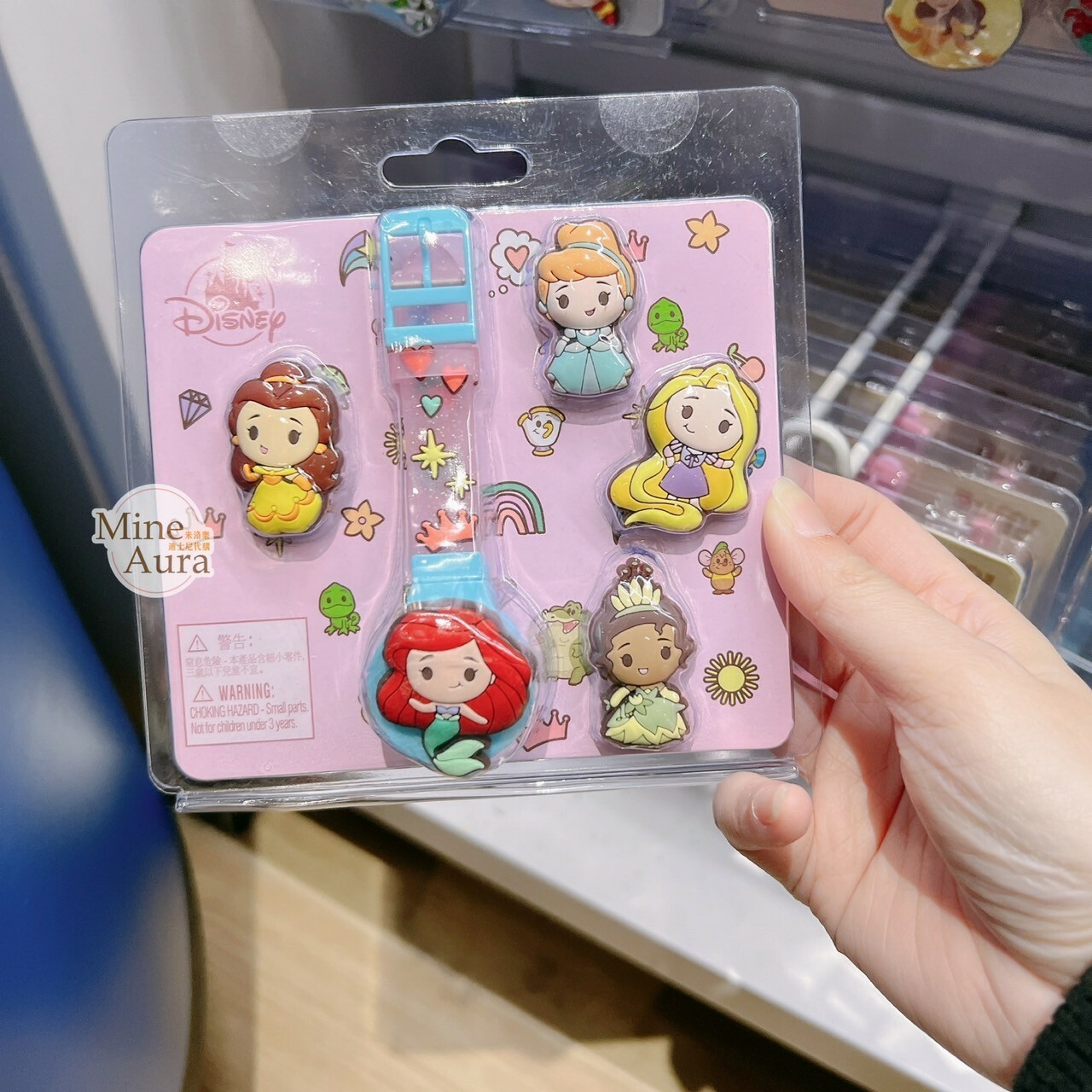 公主系列 Princess Line 公主集合 Q版圖案 造型 可換錶蓋 兒童 手錶 -香港迪士尼樂園