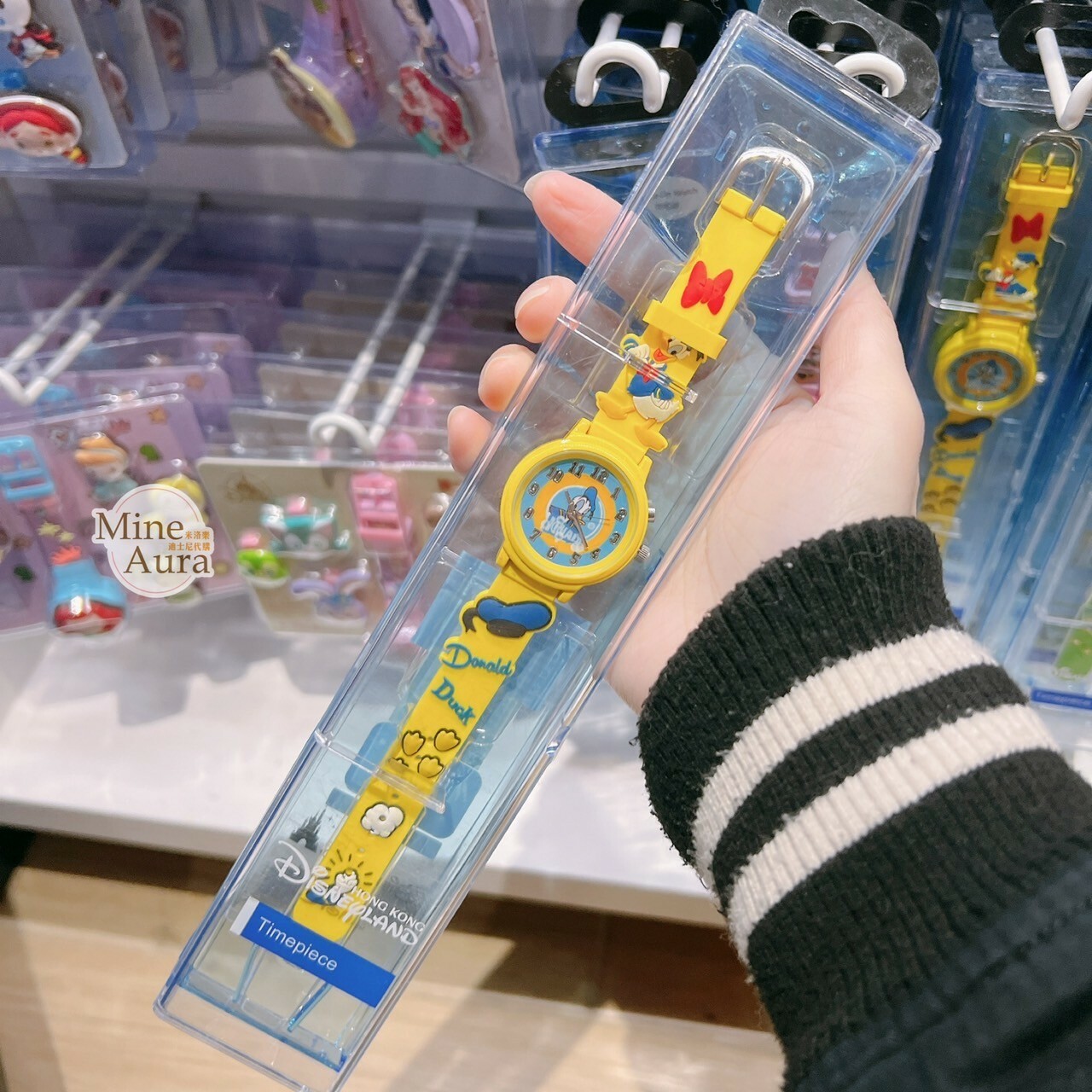 唐老鴨 Donald 水手帽 腳丫 造型 黃色 兒童 手錶 -香港迪士尼樂園