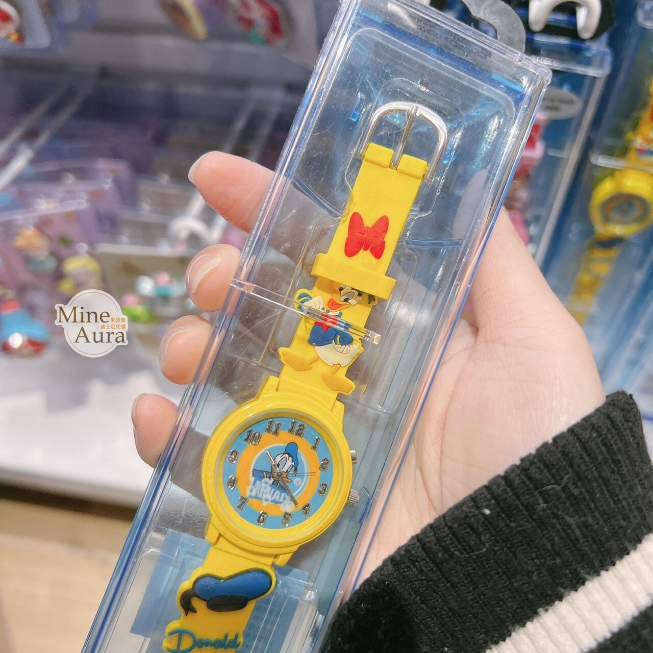 唐老鴨 Donald 水手帽 腳丫 造型 黃色 兒童 手錶 -香港迪士尼樂園