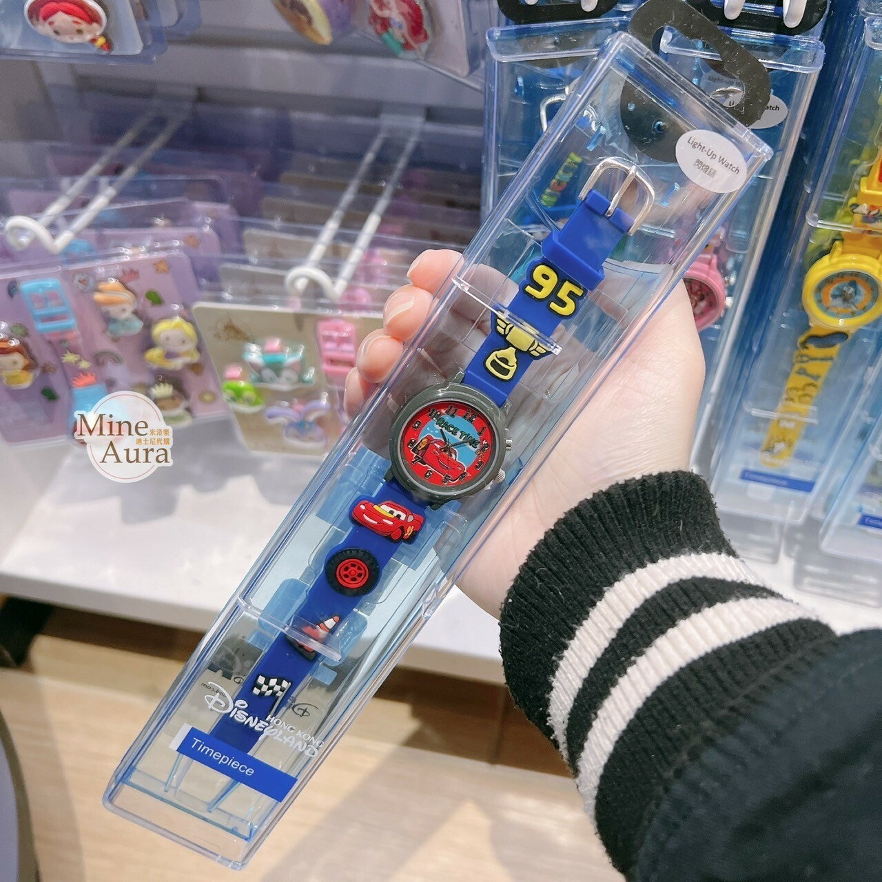 閃電麥坤 Lightning McQueen 造型 藍色 兒童 手錶 汽車總動員 Cars -香港迪士尼樂園