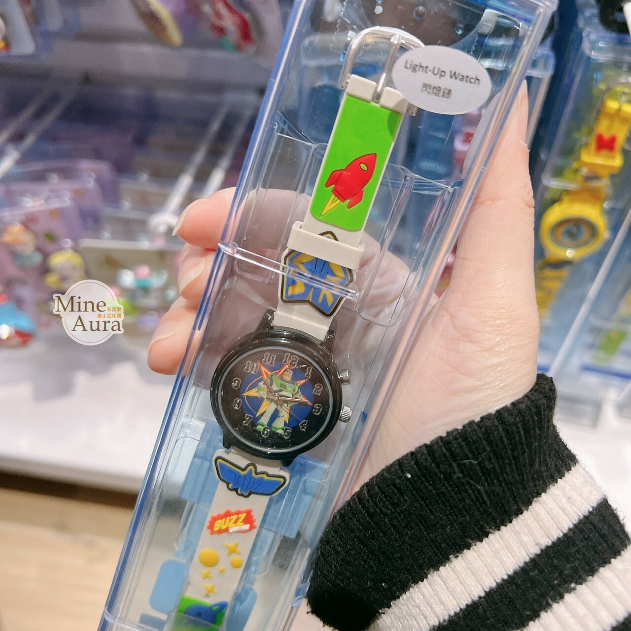 巴斯光年 Buzz Lightyear 飛行標誌 火箭 造型 白綠色 兒童 手錶 玩具總動員 Toy Story -香港迪士尼樂園