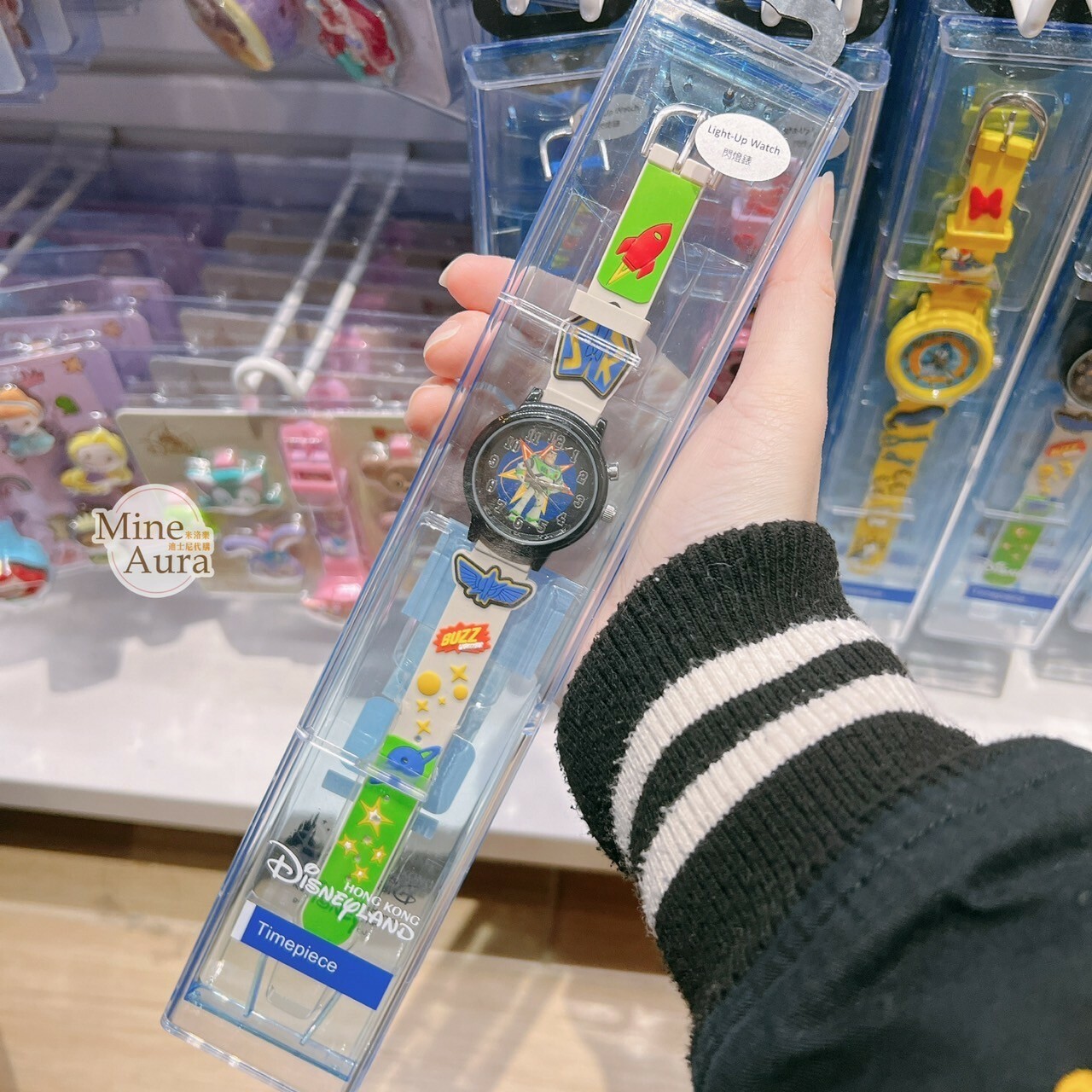 巴斯光年 Buzz Lightyear 飛行標誌 火箭 造型 白綠色 兒童 手錶 玩具總動員 Toy Story -香港迪士尼樂園