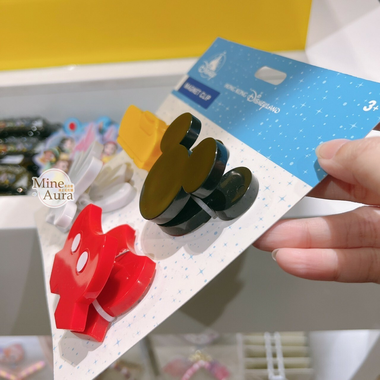 米奇 Mickey 米奇手手 米奇頭 經典 造型 磁鐵夾 4入組 -香港迪士尼樂園