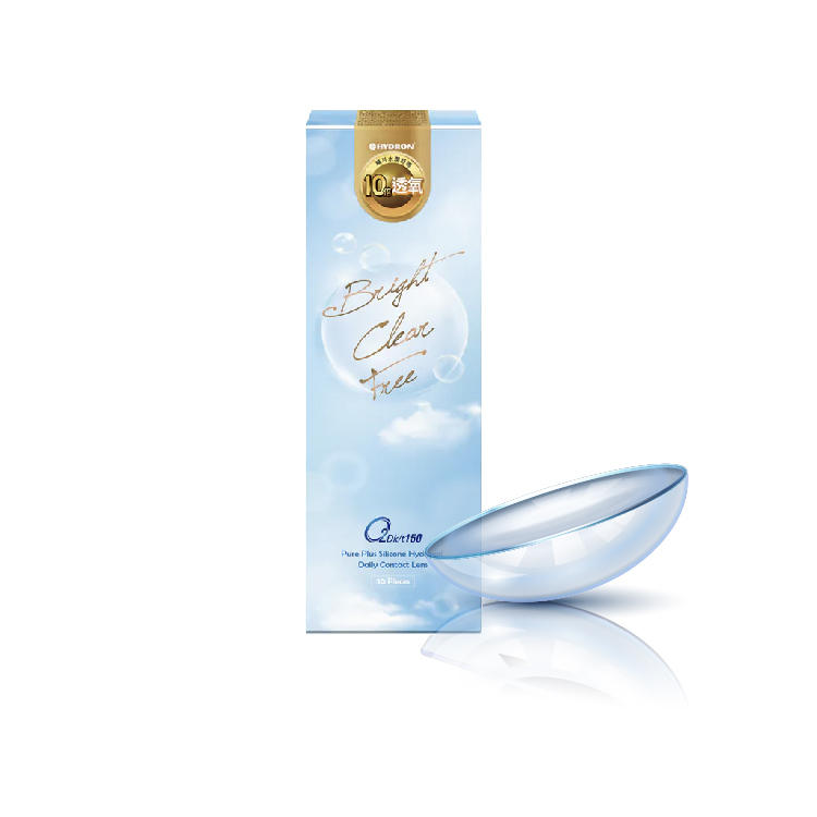 海昌純粹氧水潤高透氧矽水膠透明日拋(30片）